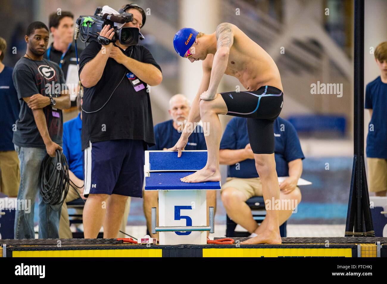 Florida swimmer Caeleb Dressel during the NCAA Men's Swimming and