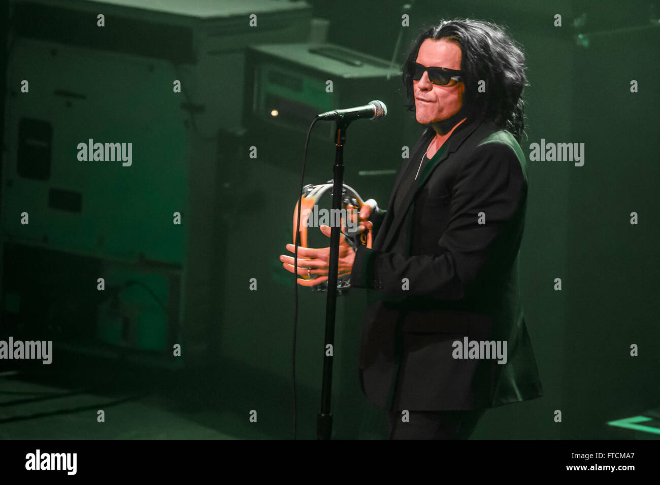Detroit, Michigan, USA. 26th Mar, 2016. IAN ASBURY of THE CULT performing on the Alive In The Hidden City Tour at The Fillmore in Detroit, MI on March 26th 2016 © Marc Nader/ZUMA Wire/Alamy Live News Stock Photo