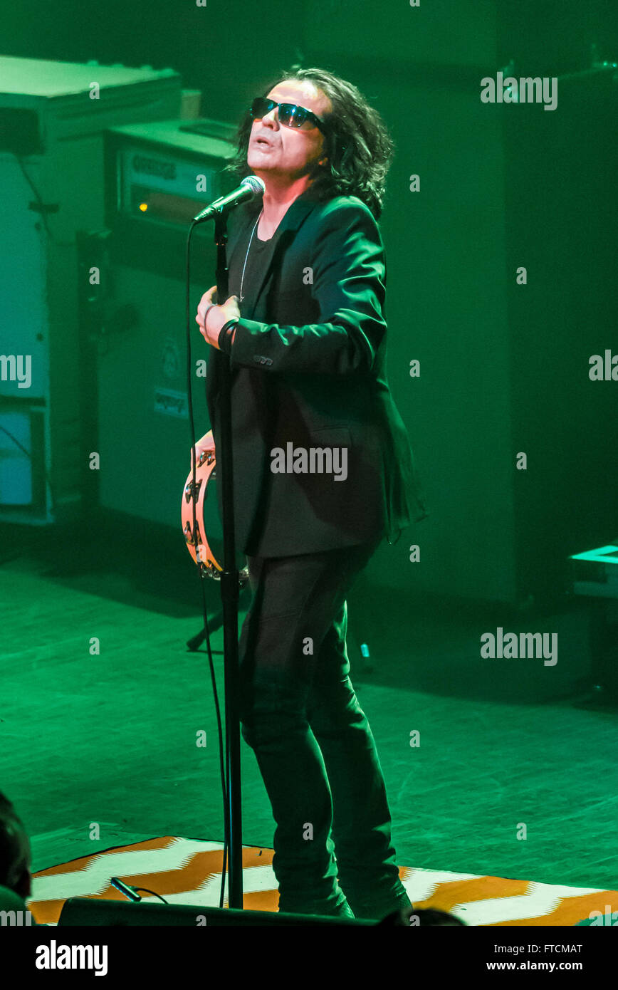 Detroit, Michigan, USA. 26th Mar, 2016. IAN ASBURY of THE CULT performing on the Alive In The Hidden City Tour at The Fillmore in Detroit, MI on March 26th 2016 © Marc Nader/ZUMA Wire/Alamy Live News Stock Photo