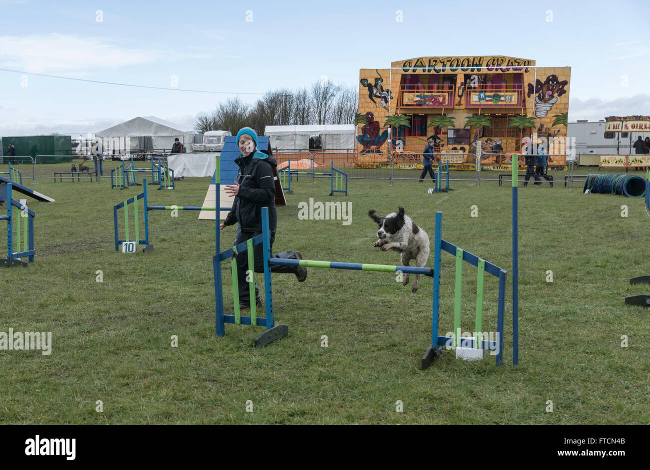 The Living Heritage Country show.People bring their dogs to the agility dog trials. Credit:  Scott Carruthers/Alamy Live News Stock Photo