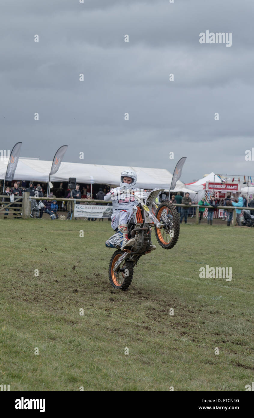 The Living Heritage Country show.The stunt mania motor cycle display team. Credit:  Scott Carruthers/Alamy Live News Stock Photo