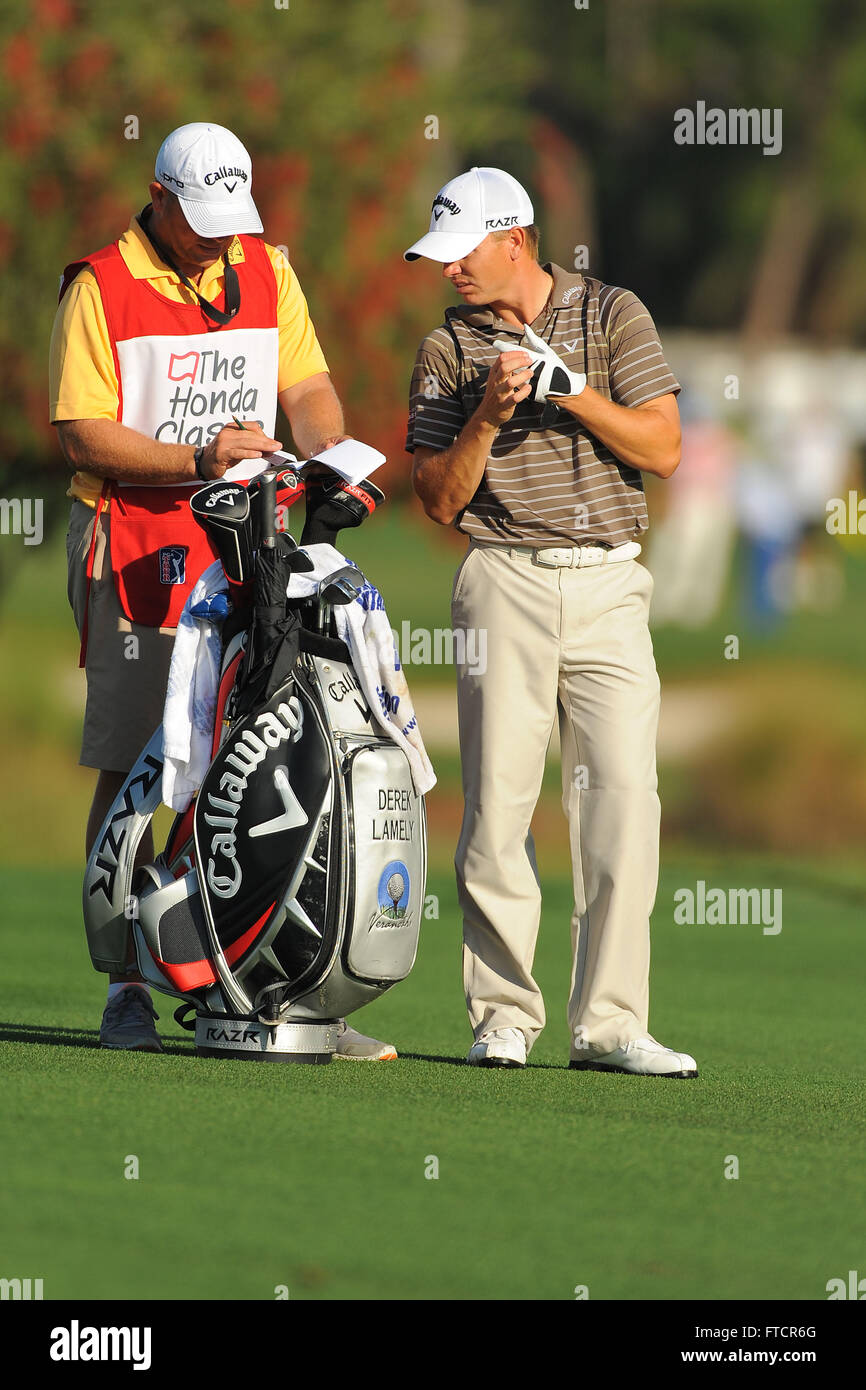 Palm Beach Gardens, Fla, USA. 2nd Mar, 2012. Derek Lamely and his