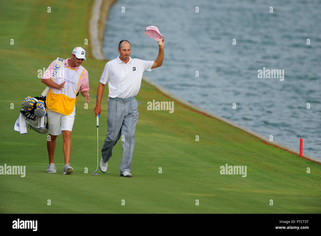 Ponte Vedra, Florida, USA. 13th May, 2012. Matt Kuchar and his caddie