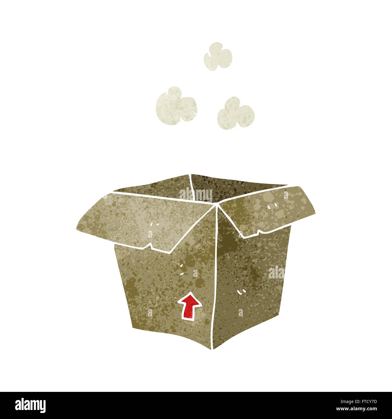 Box Empty Layout Cartoon freehand retro cartoon empty box Stock Vector Image & Art - Alamy