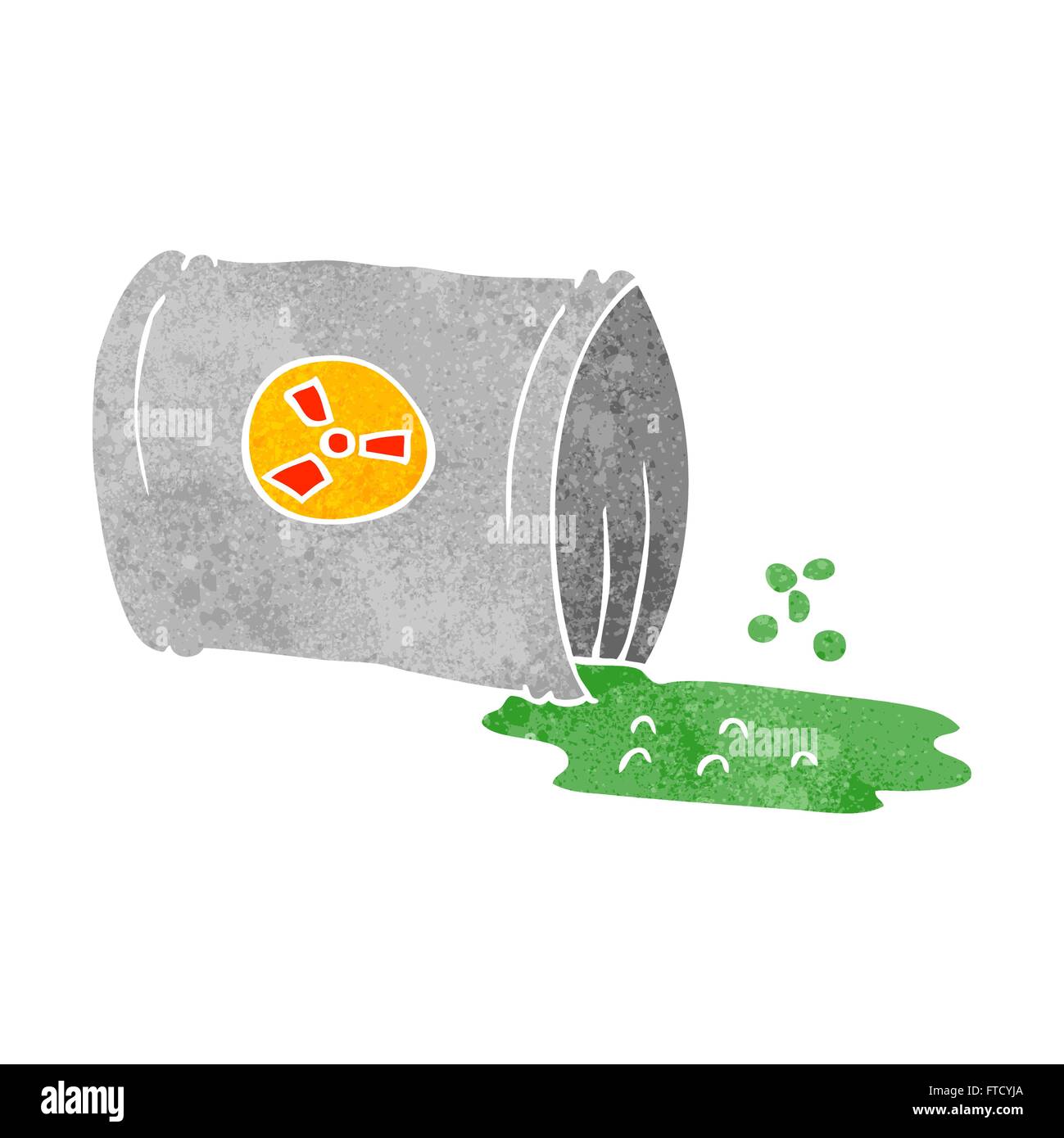 freehand retro cartoon nuclear waste Stock Vector Image & Art - Alamy