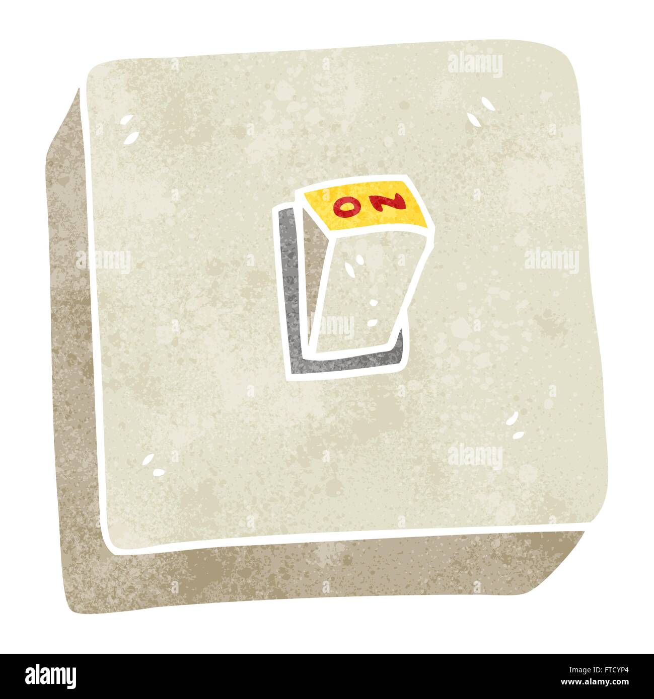 freehand retro cartoon light switch Stock Vector Image & Art Alamy