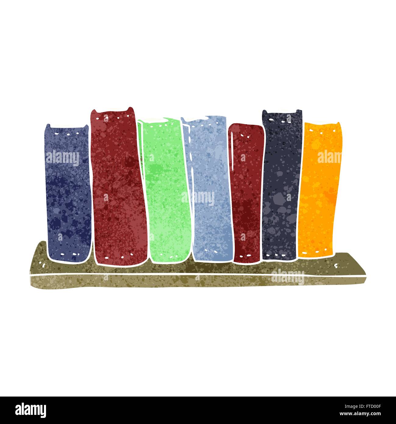 Freehand drawn cartoon stack books hi-res stock photography and images ...