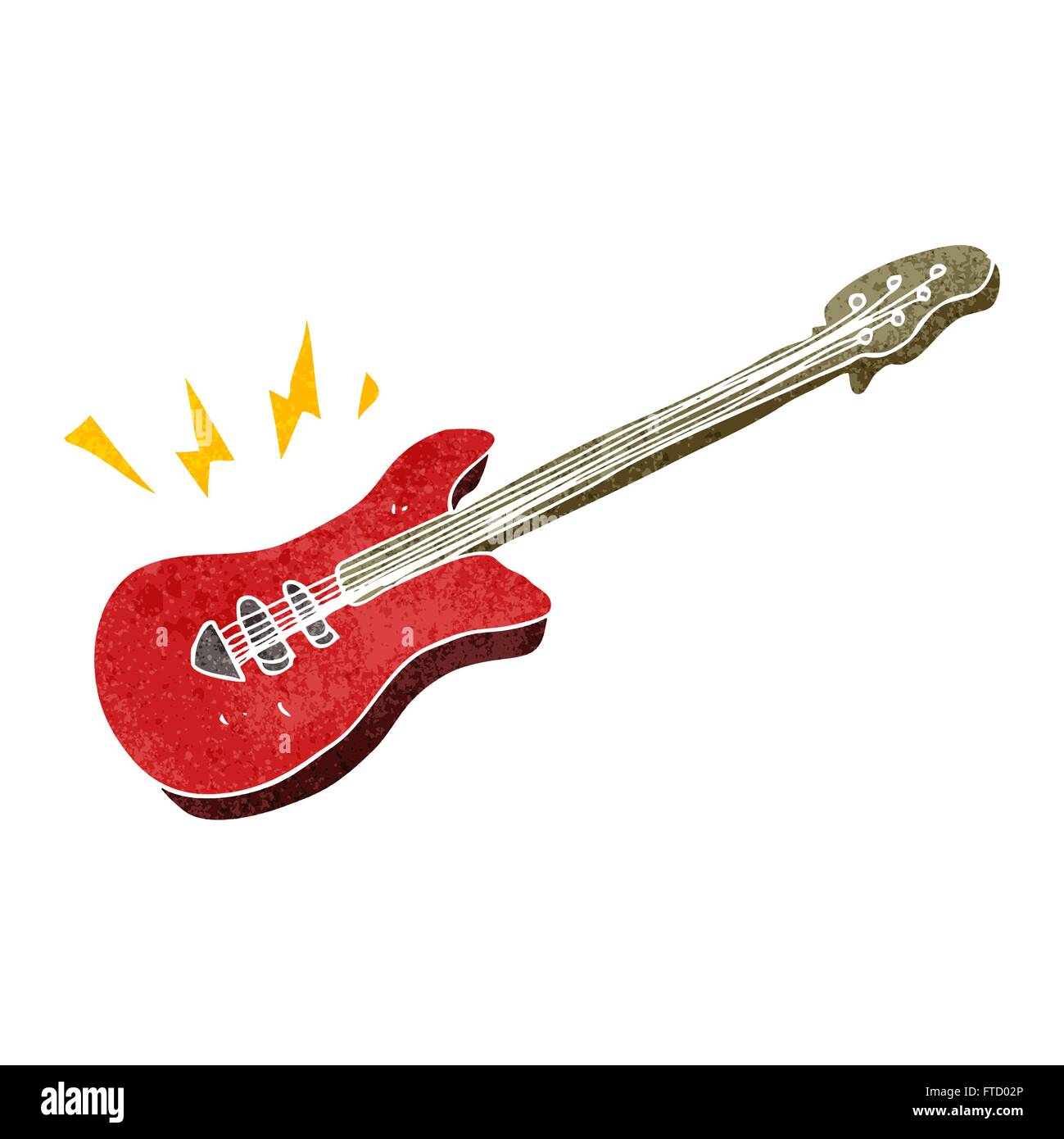 Freehand retro cartoon electric guitar Stock Vector Images - Alamy Freehand retro cartoon electric guitar Stock Vector Images - Alamy