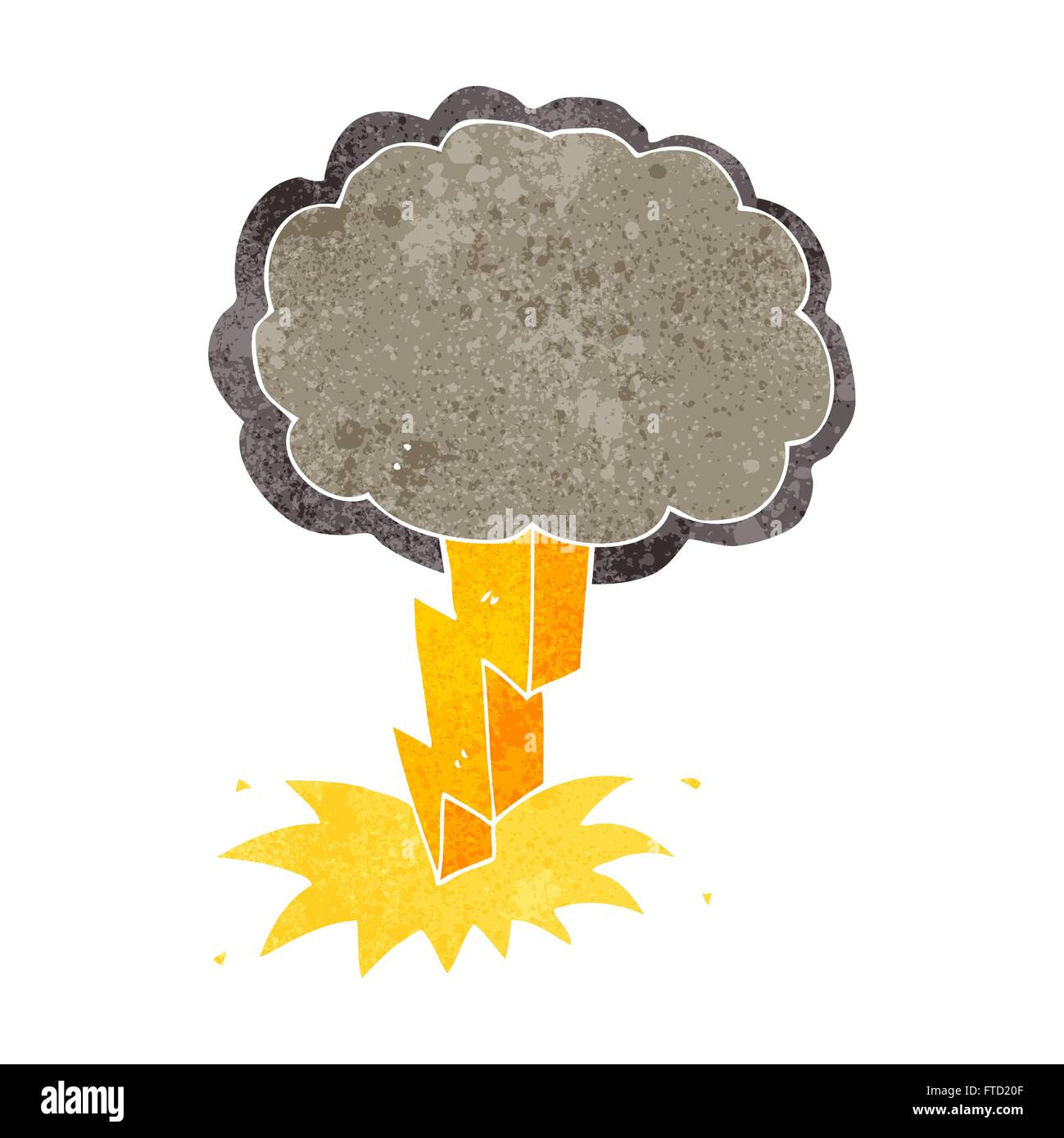 freehand retro cartoon lightning bolt Stock Vector Image & Art - Alamy