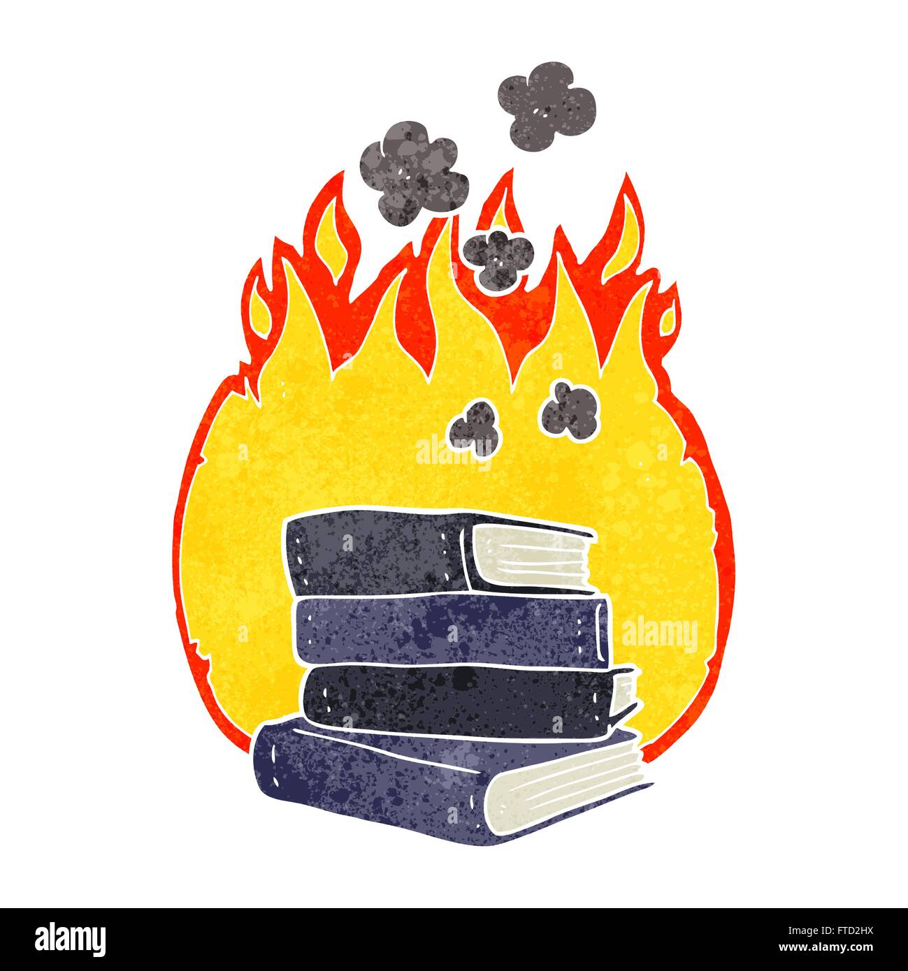 Burning of books Stock Vector Images - Alamy