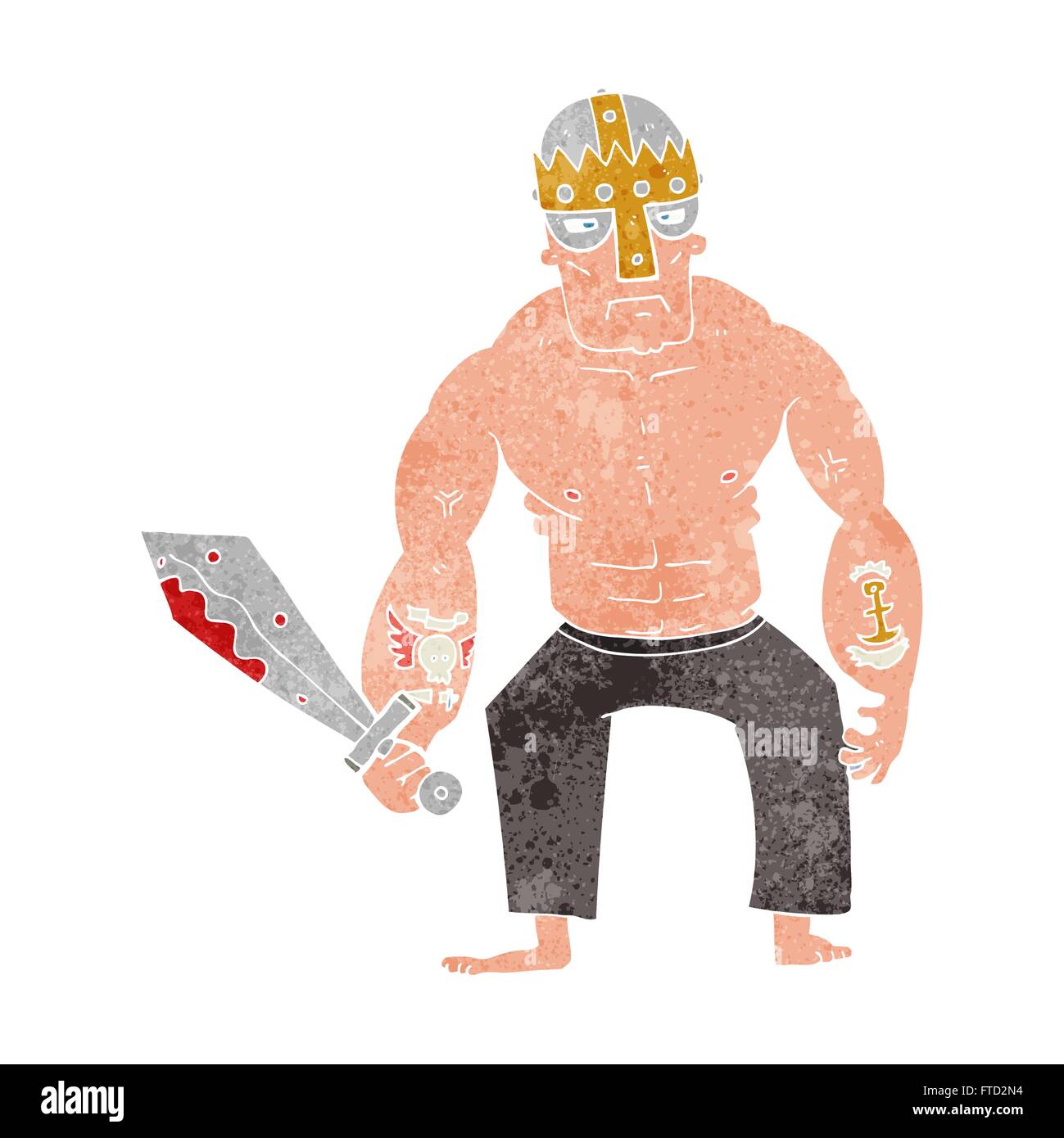 Freehand drawn cartoon hand sword Cut Out Stock Images & Pictures - Alamy