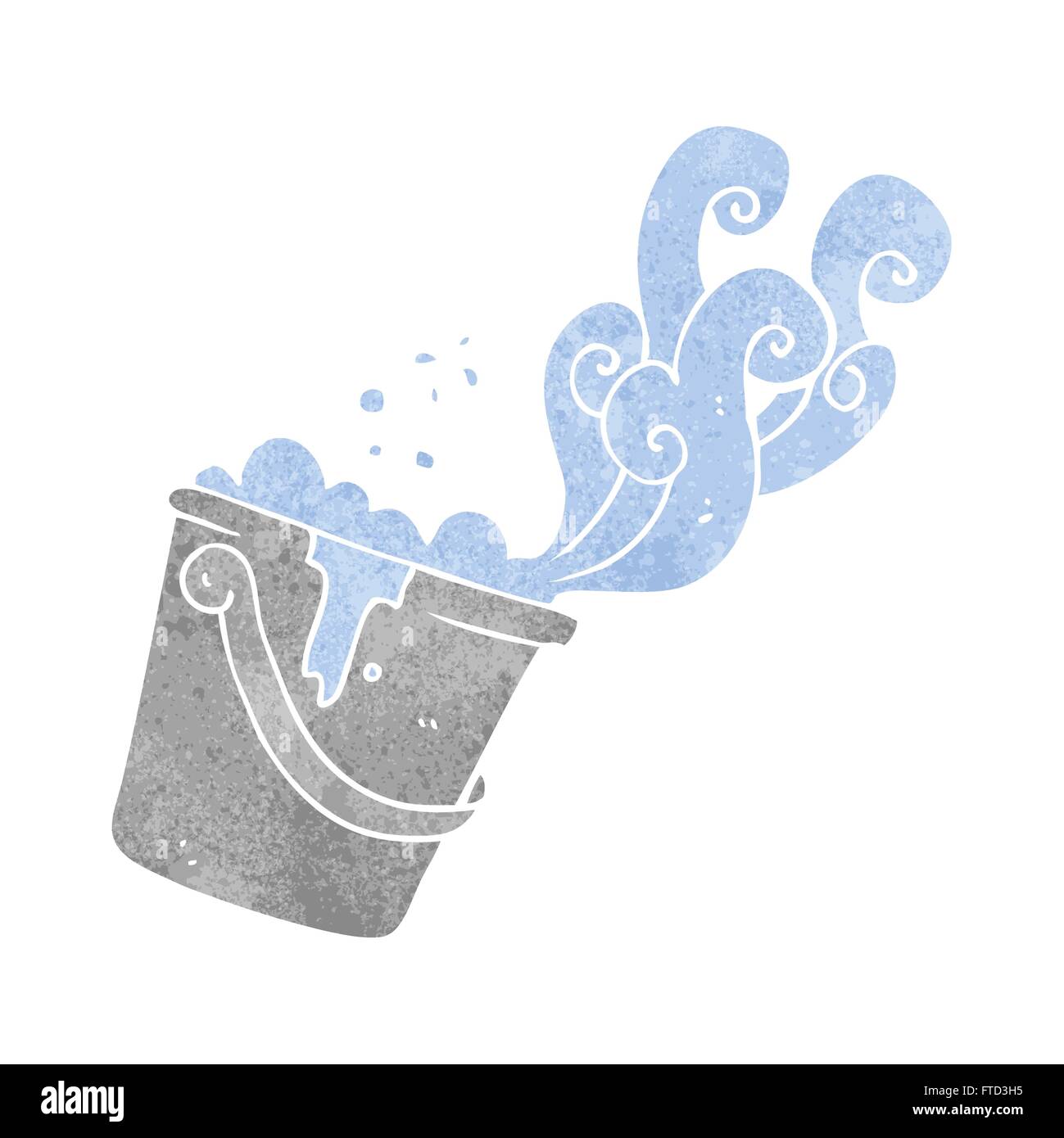 freehand drawn retro cartoon cleaning bucket Stock Vector Image & Art Alamy