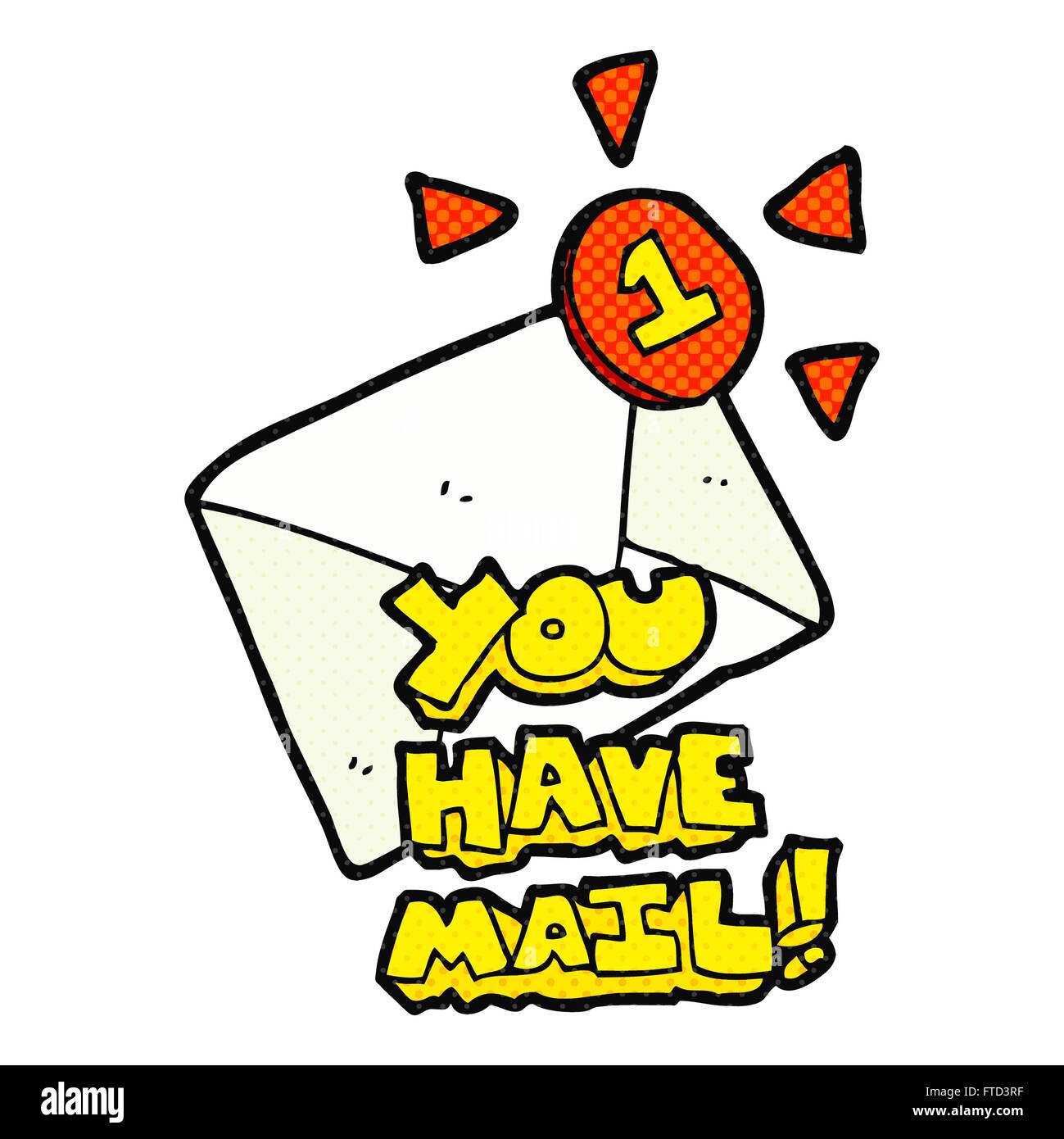 freehand drawn cartoon email Stock Vector Image & Art - Alamy