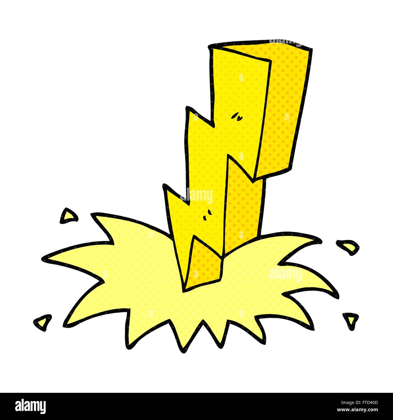 freehand drawn cartoon lightning bolt Stock Vector Image & Art - Alamy