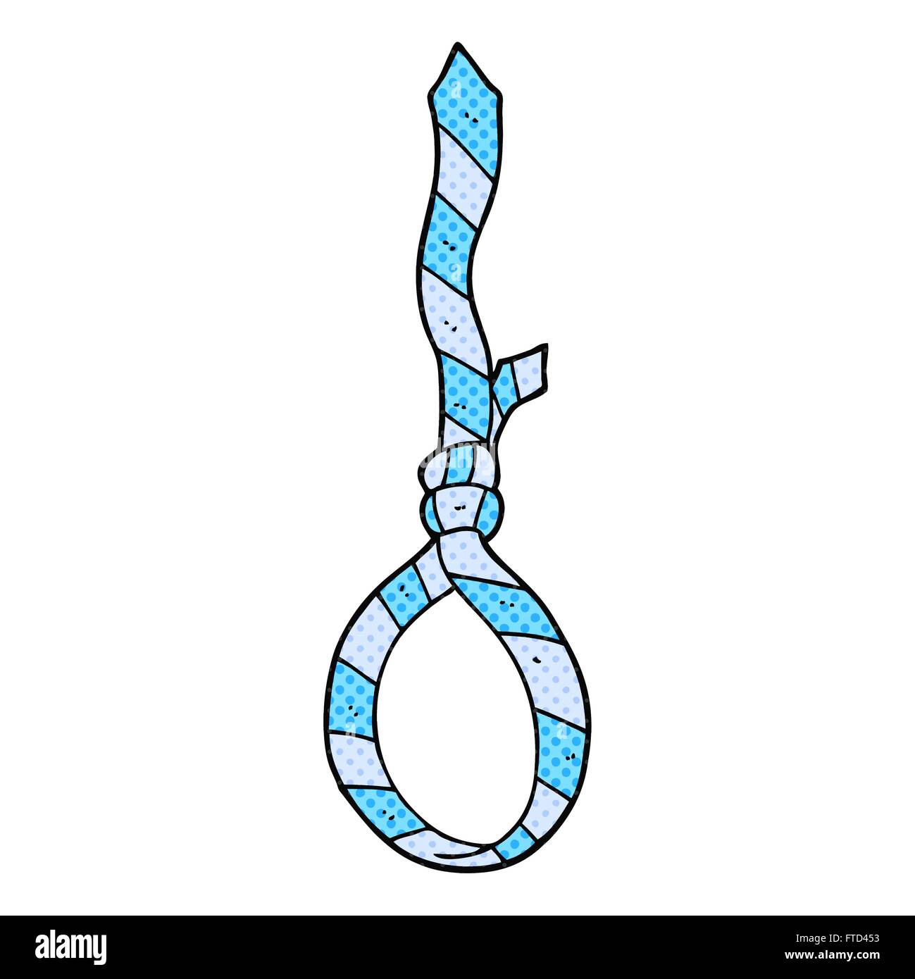 freehand drawn cartoon work tie noose Stock Vector