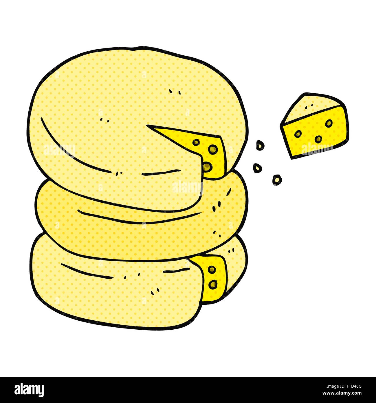 freehand drawn cartoon cheese wheel Stock Vector Image & Art Alamy