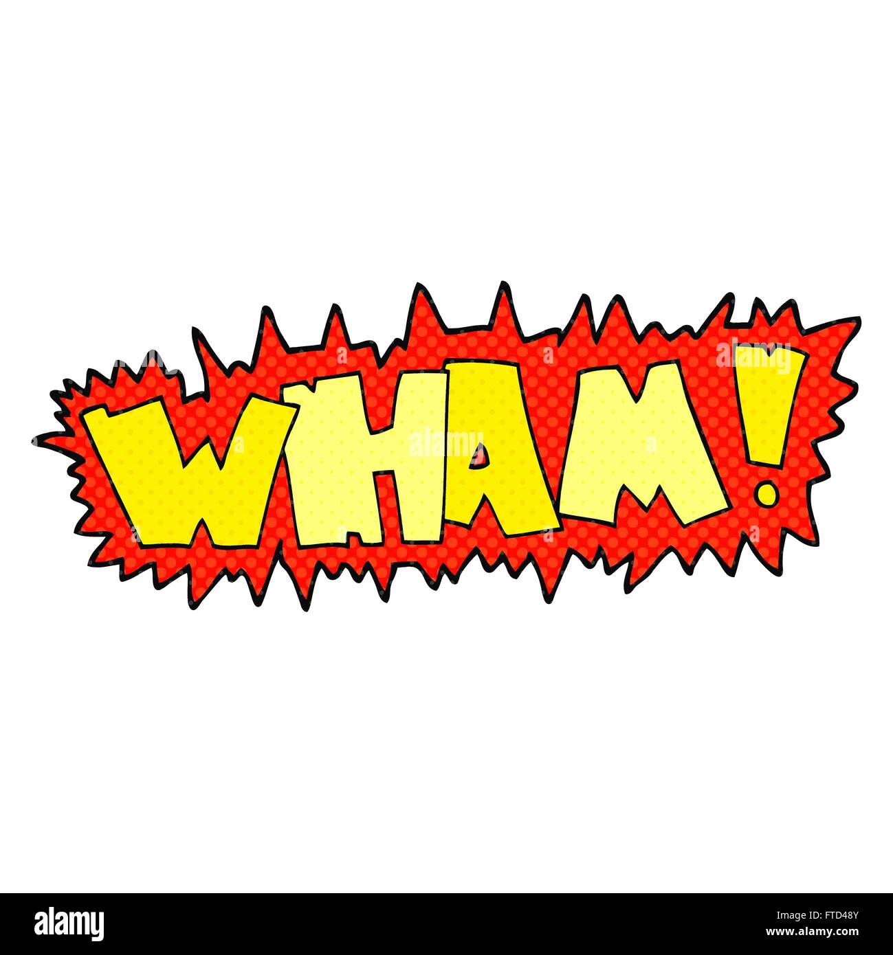 Waam Cartoon freehand drawn cartoon wham! symbol Stock Vector Image & Art - Alamy