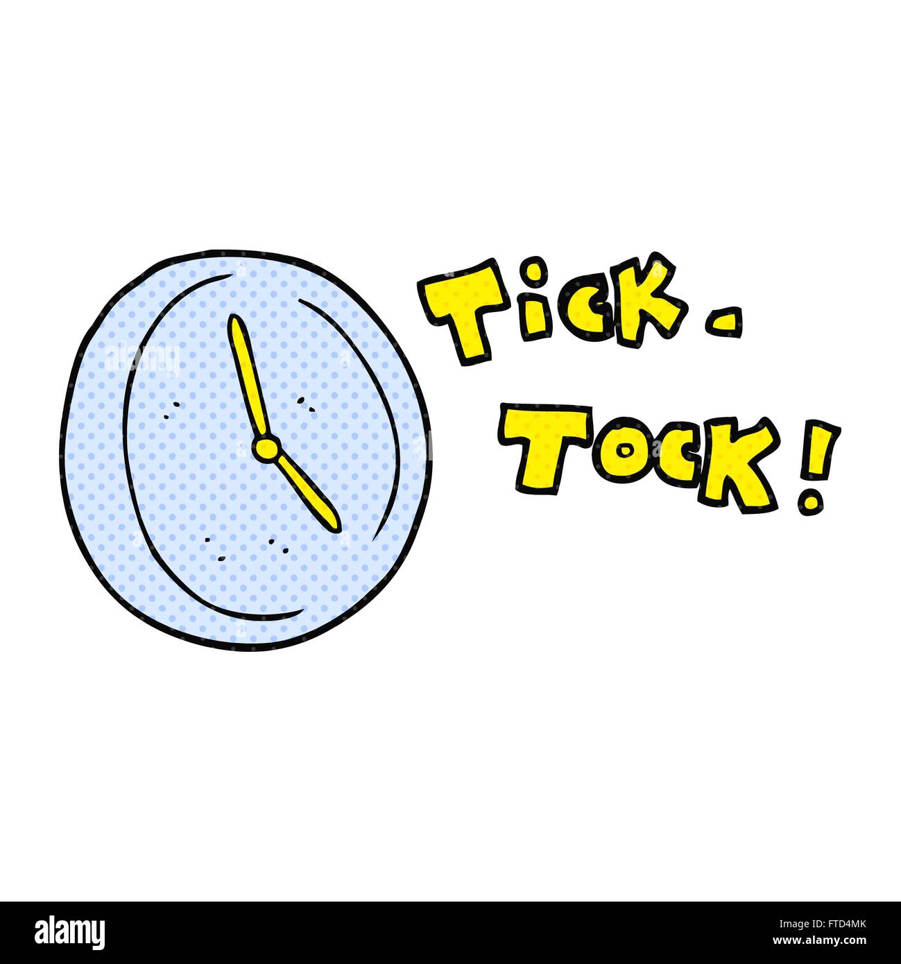 Freehand drawn cartoon ticking clock hires stock photography and images Alamy