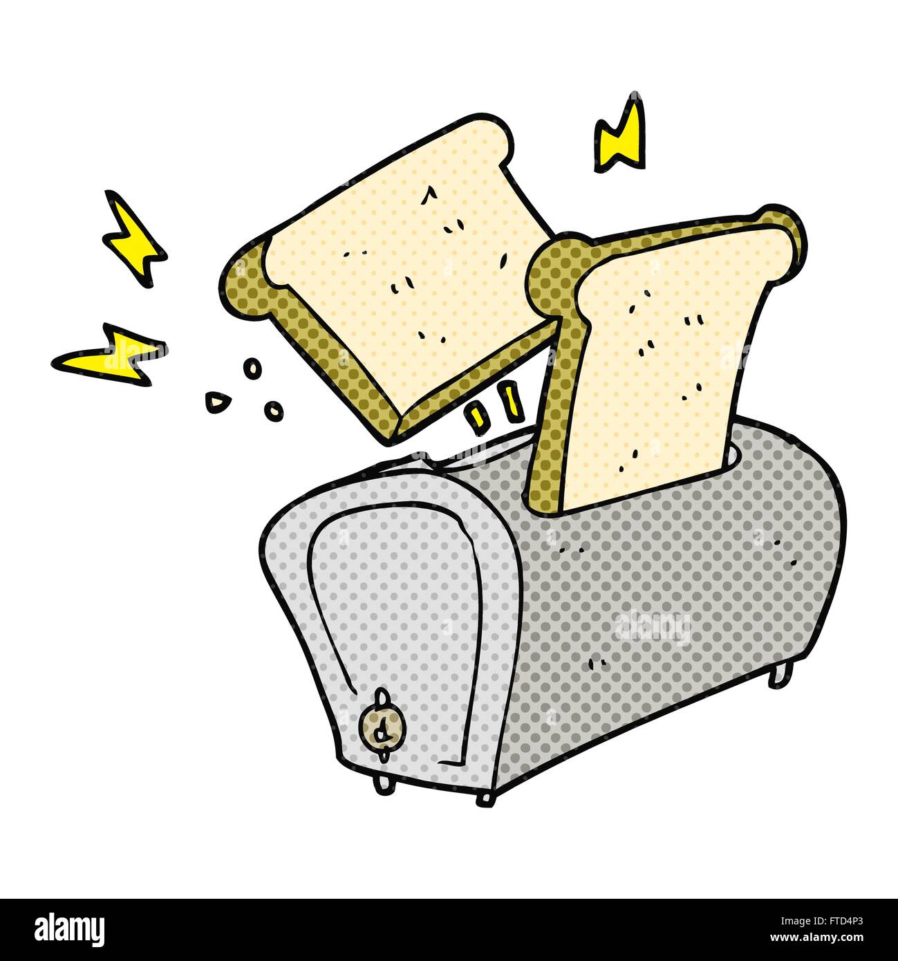 freehand drawn cartoon toaster Stock Vector Image & Art Alamy