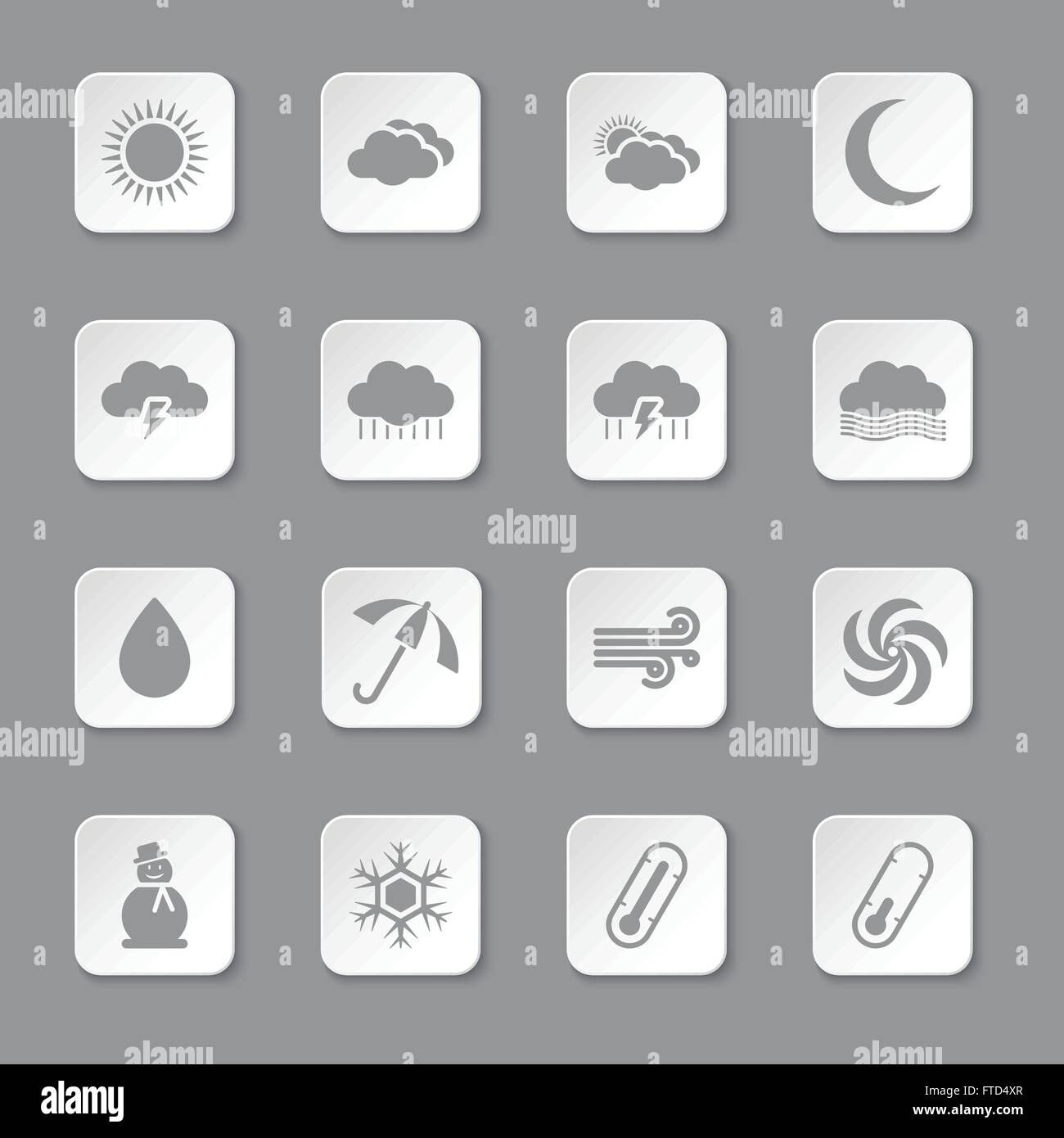 Rectangle button icon moon hi-res stock photography and images - Alamy