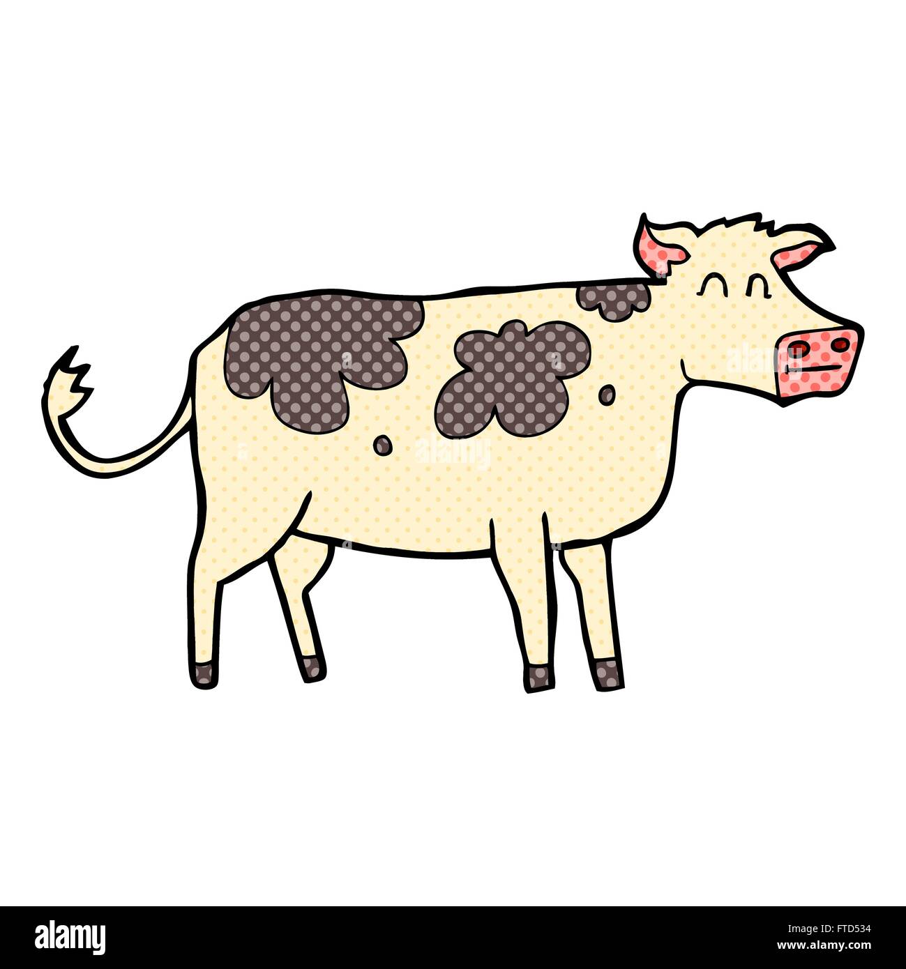 Freehand Drawn Cartoon Cow Stock Vector Image & Art - Alamy