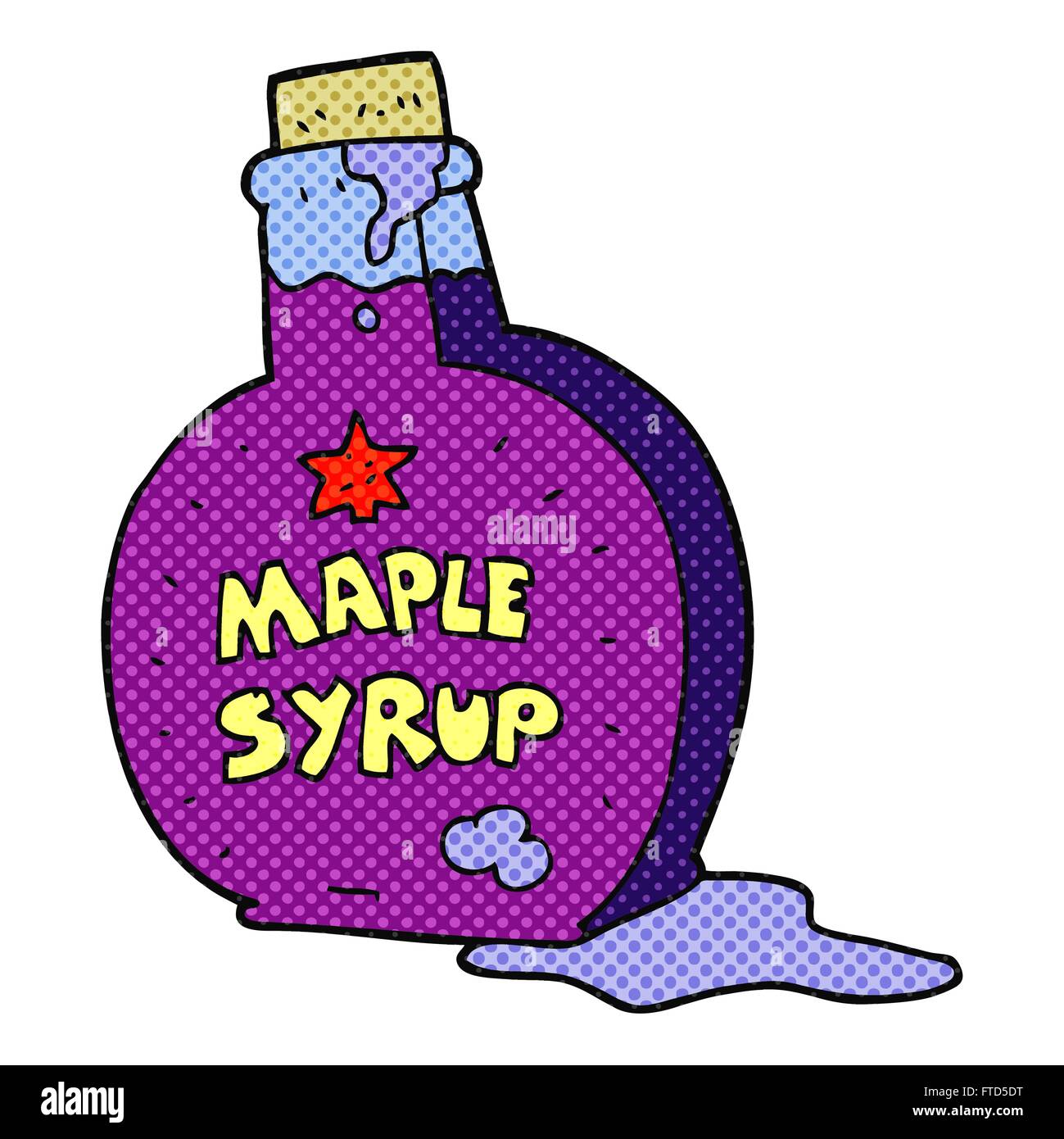 freehand drawn cartoon maple syrup bottle Stock Vector Image & Art Alamy