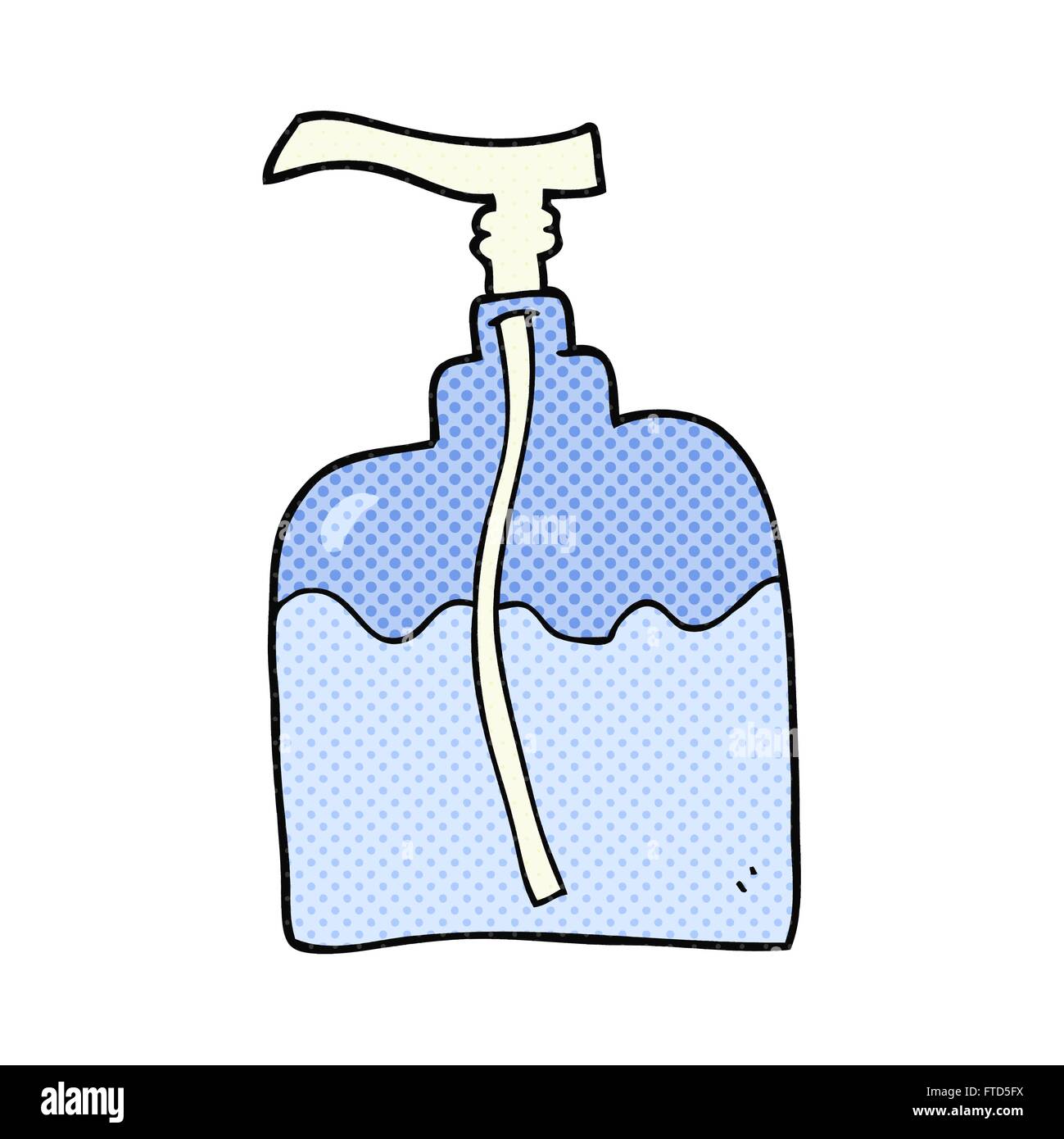 freehand drawn cartoon pump bottle Stock Vector Image & Art - Alamy