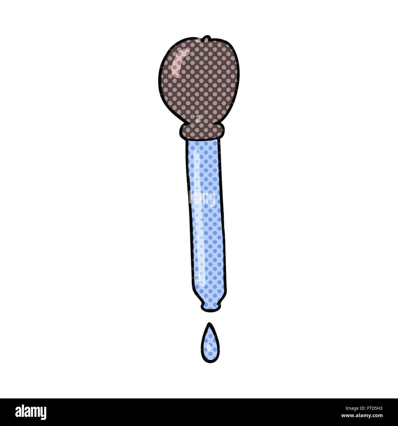 freehand drawn cartoon pipette dripping Stock Vector Image & Art - Alamy