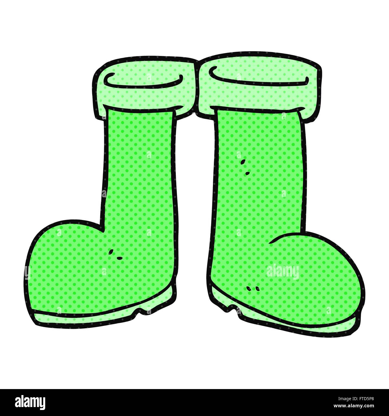 freehand drawn cartoon wellington boots Stock Vector Image & Art Alamy