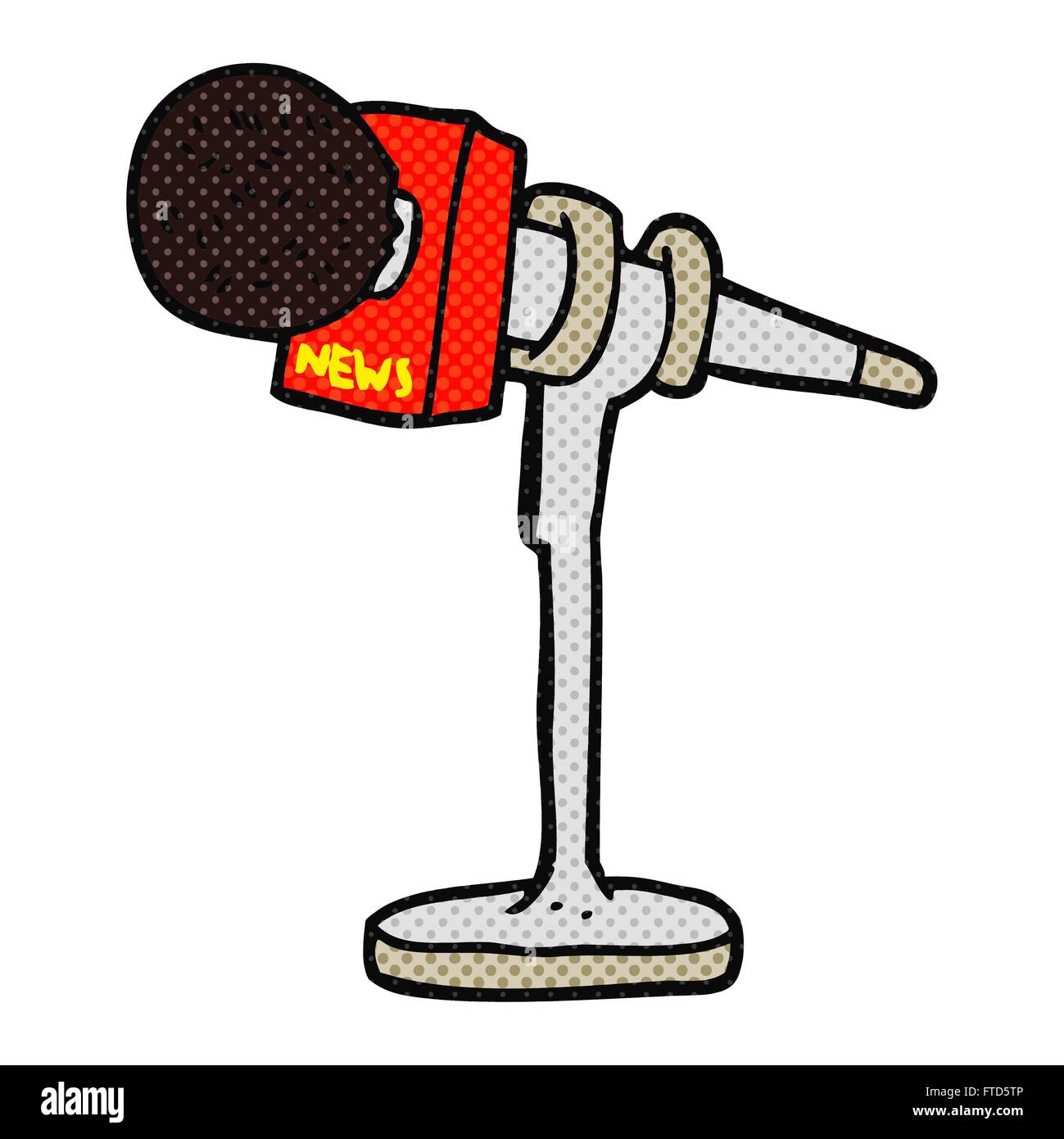 freehand drawn cartoon microphone Stock Vector Image & Art - Alamy
