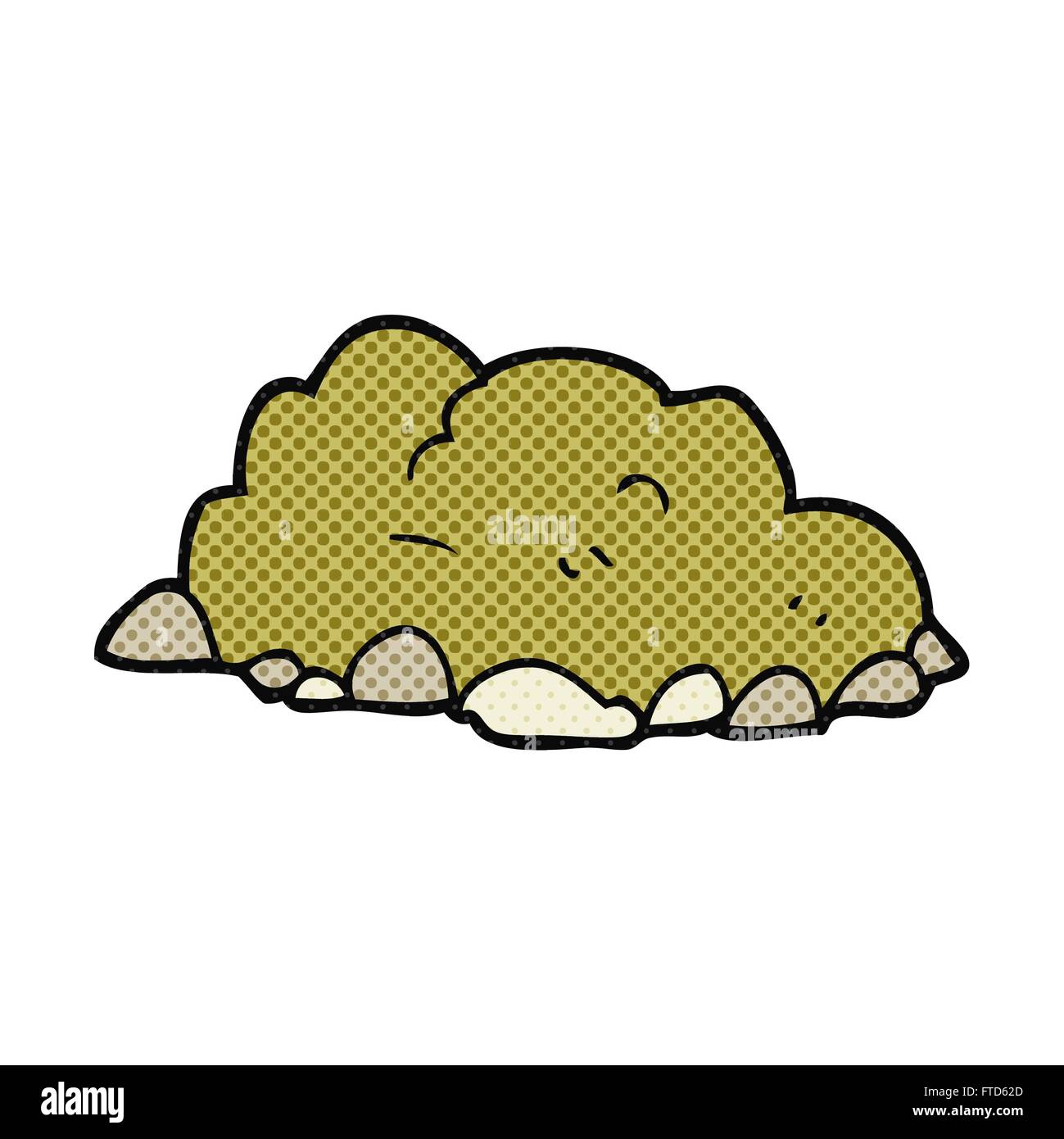 freehand drawn cartoon pile of dirt Stock Vector Image & Art - Alamy