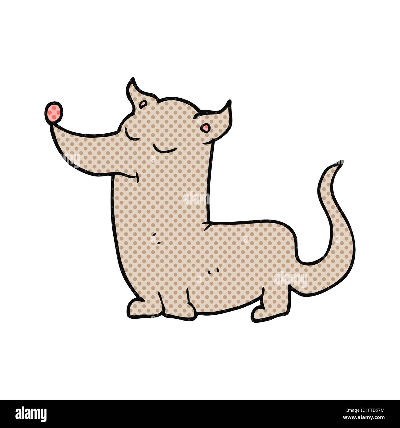 freehand drawn cartoon little dog Stock Vector Image & Art - Alamy