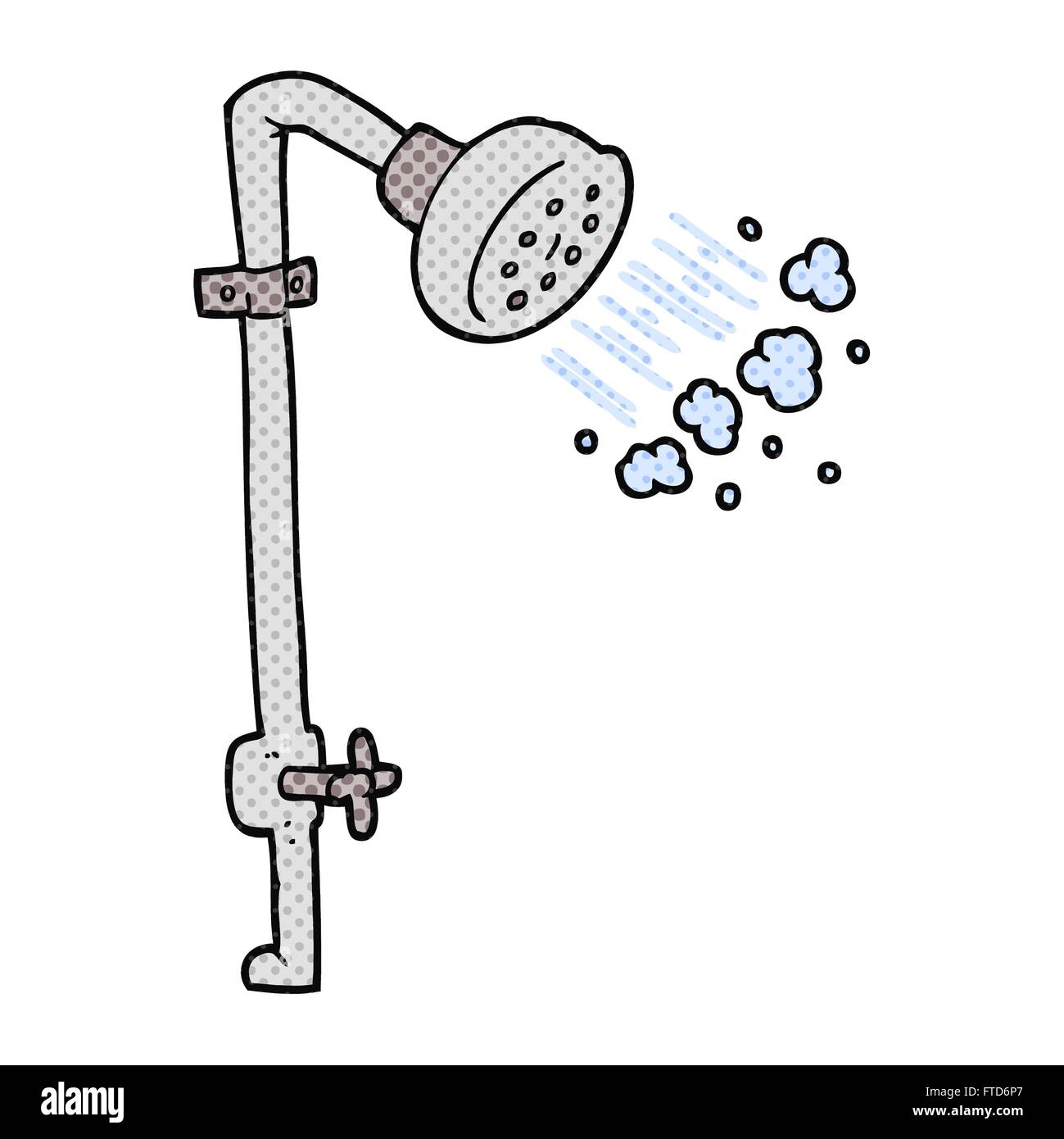 Рисунок душ с краном в раздевалке
