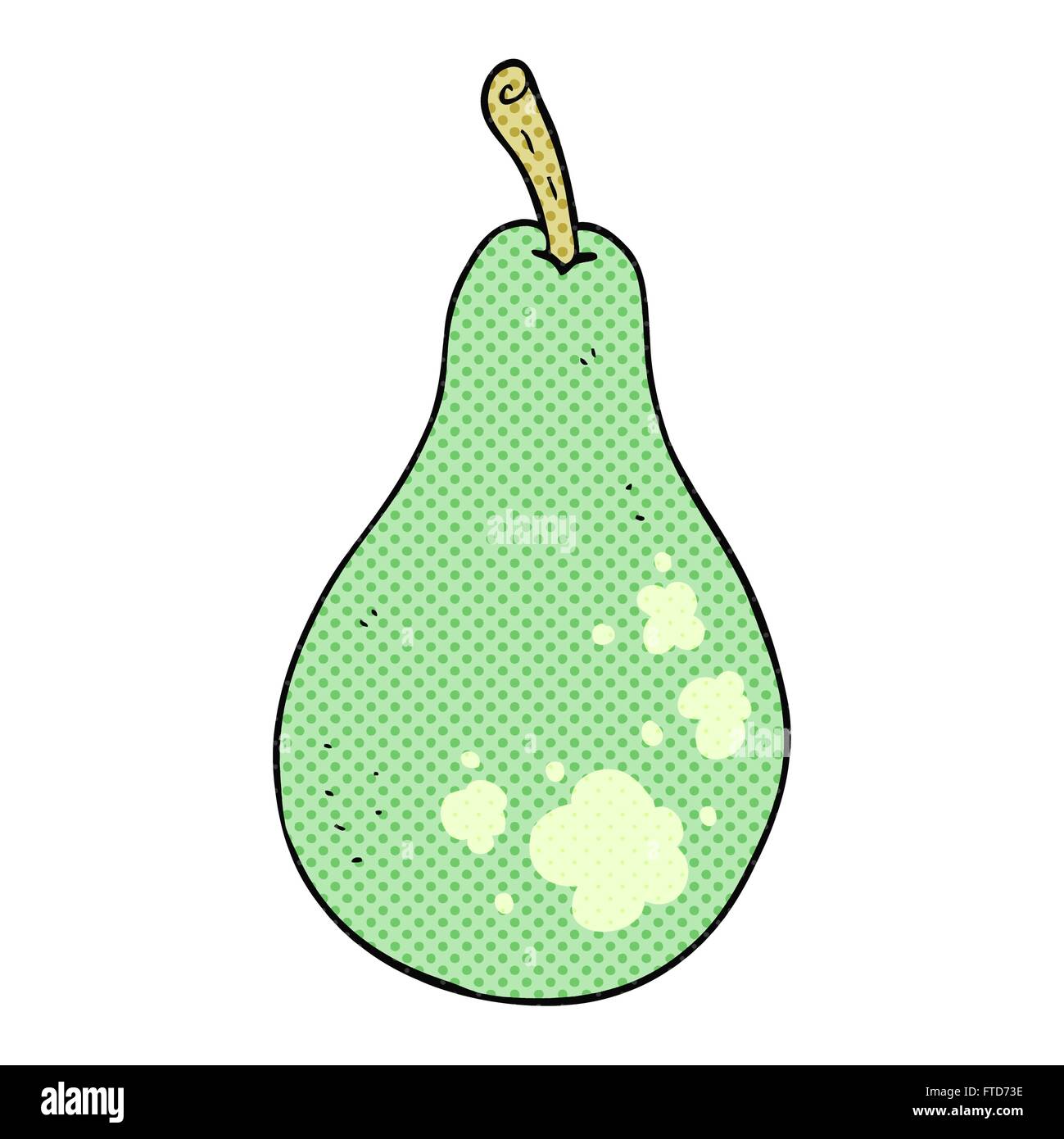 freehand drawn cartoon pear Stock Vector Image & Art - Alamy