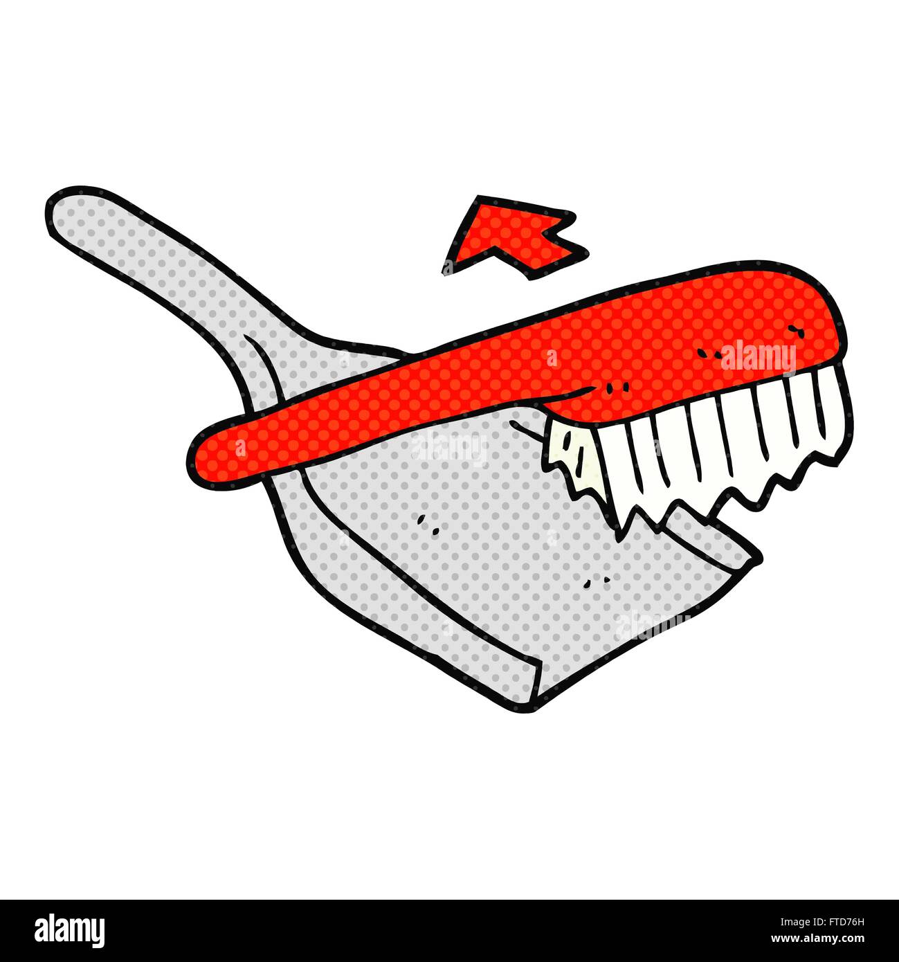 Freehand drawn cartoon dustpan brush hires stock photography and