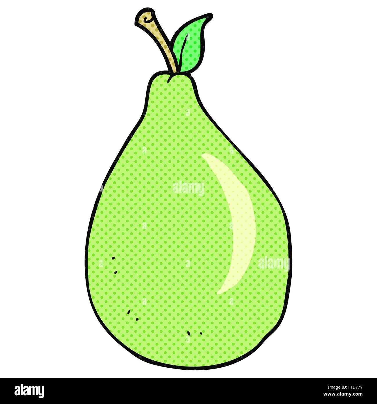freehand drawn cartoon pear Stock Vector Image & Art - Alamy