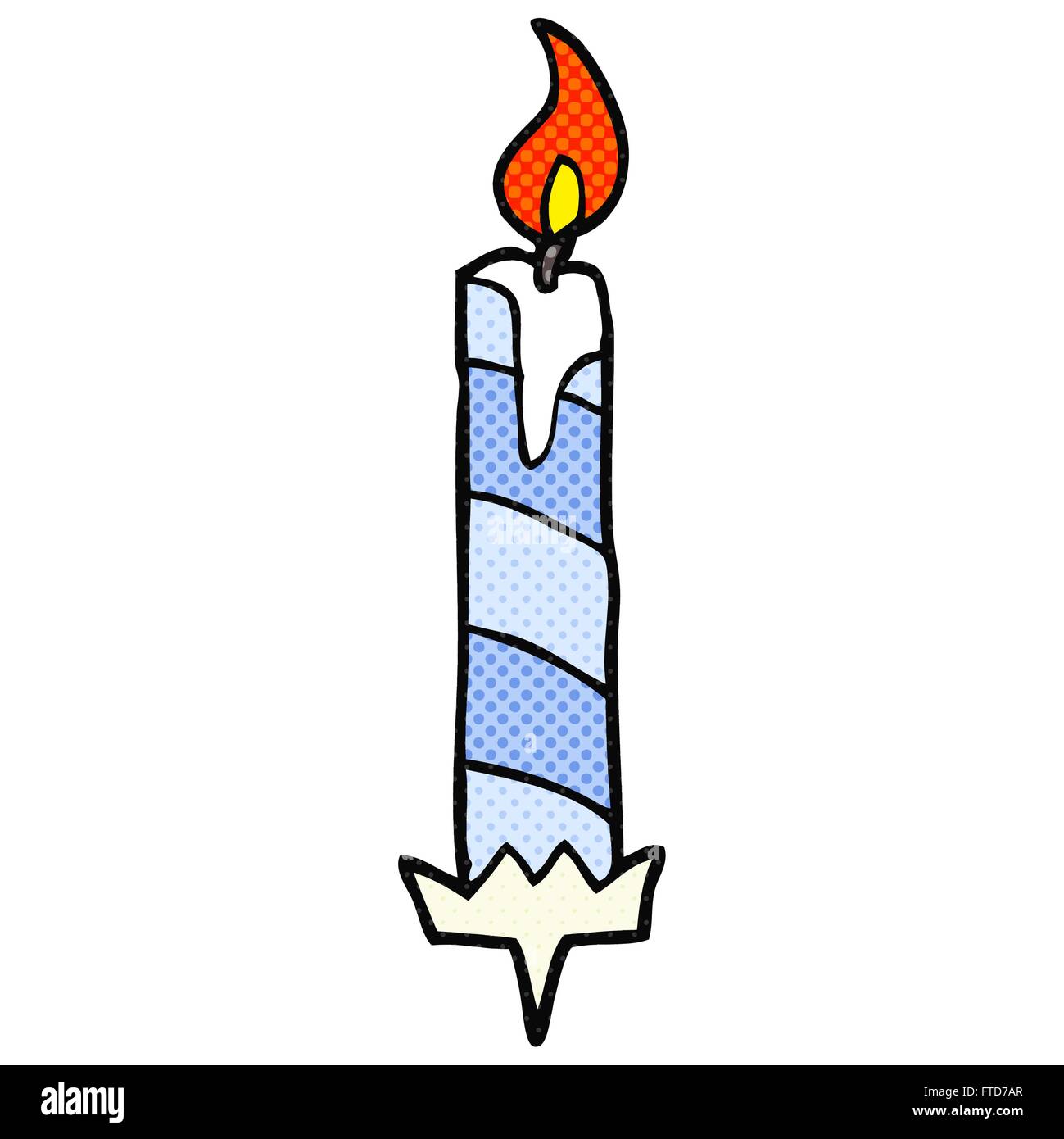 freehand drawn cartoon birthday cake candle Stock Vector Image & Art ...
