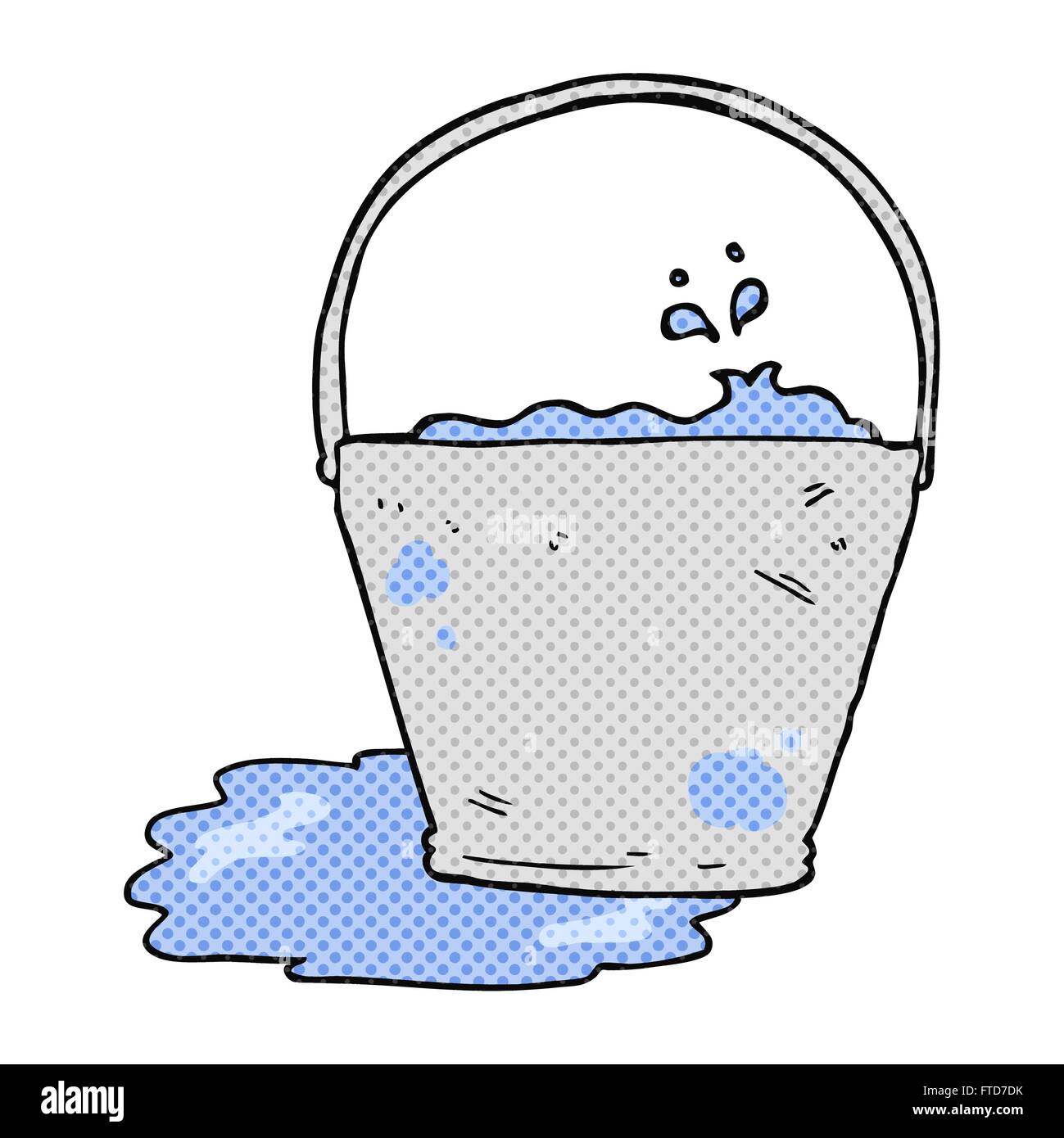 freehand drawn cartoon bucket of water Stock Vector Image & Art - Alamy