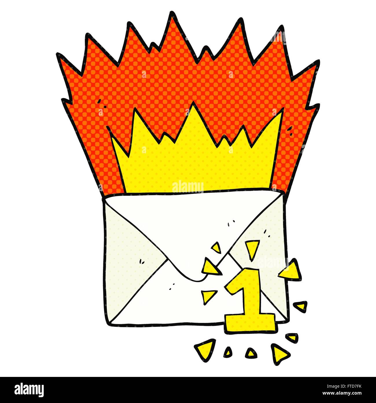 freehand drawn cartoon email message Stock Vector Image & Art - Alamy