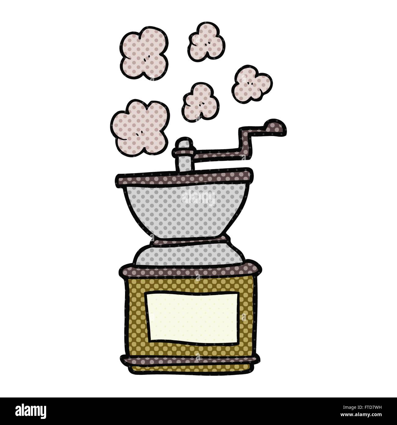 freehand drawn cartoon coffee bean grinder Stock Vector Image & Art Alamy