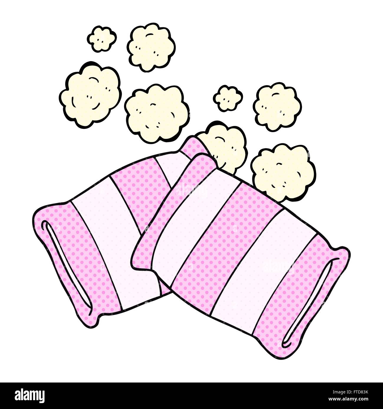 freehand drawn cartoon pillow Stock Vector Image & Art Alamy