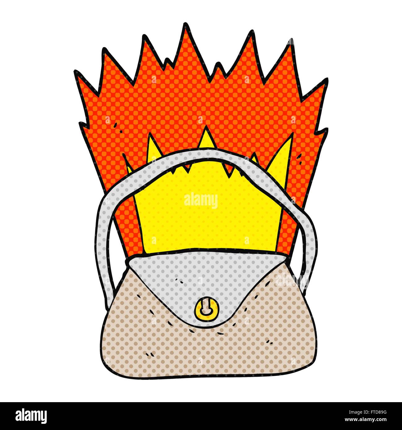 freehand drawn cartoon purse Stock Vector Image & Art Alamy