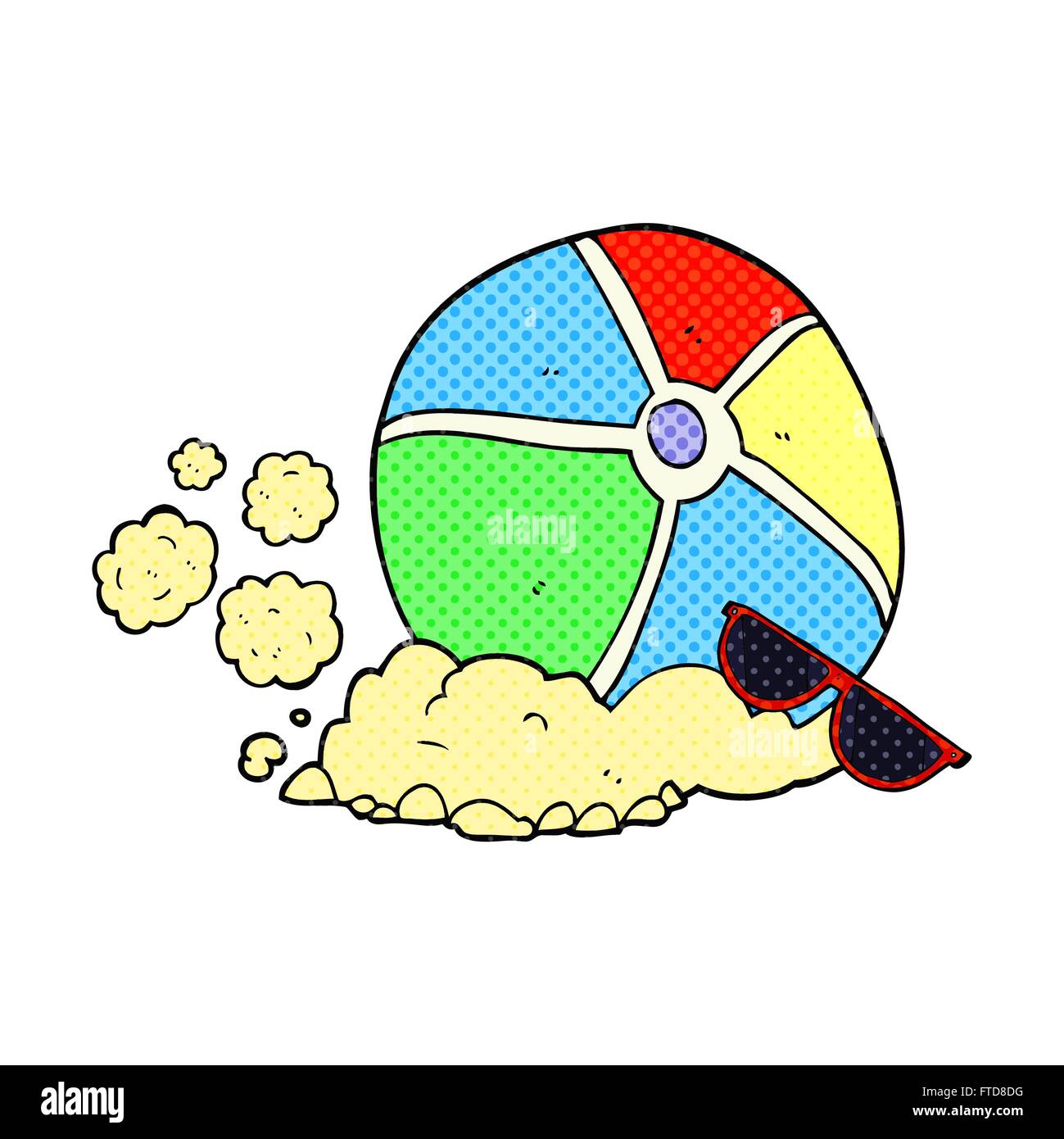 freehand drawn cartoon beach ball Stock Vector Image & Art Alamy