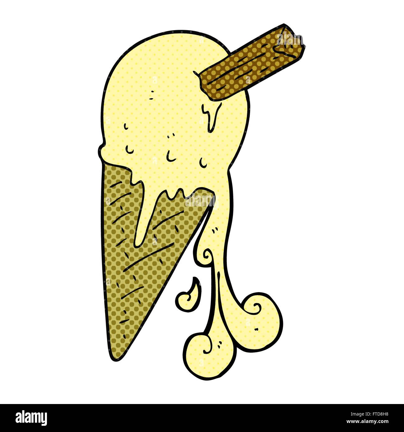 Freehand Drawn Cartoon Ice Cream Cone Stock Vector Image And Art Alamy 