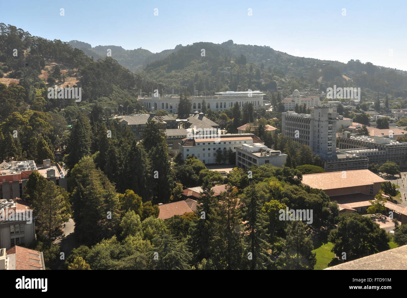Berkeley and its hills, California Stock Photo