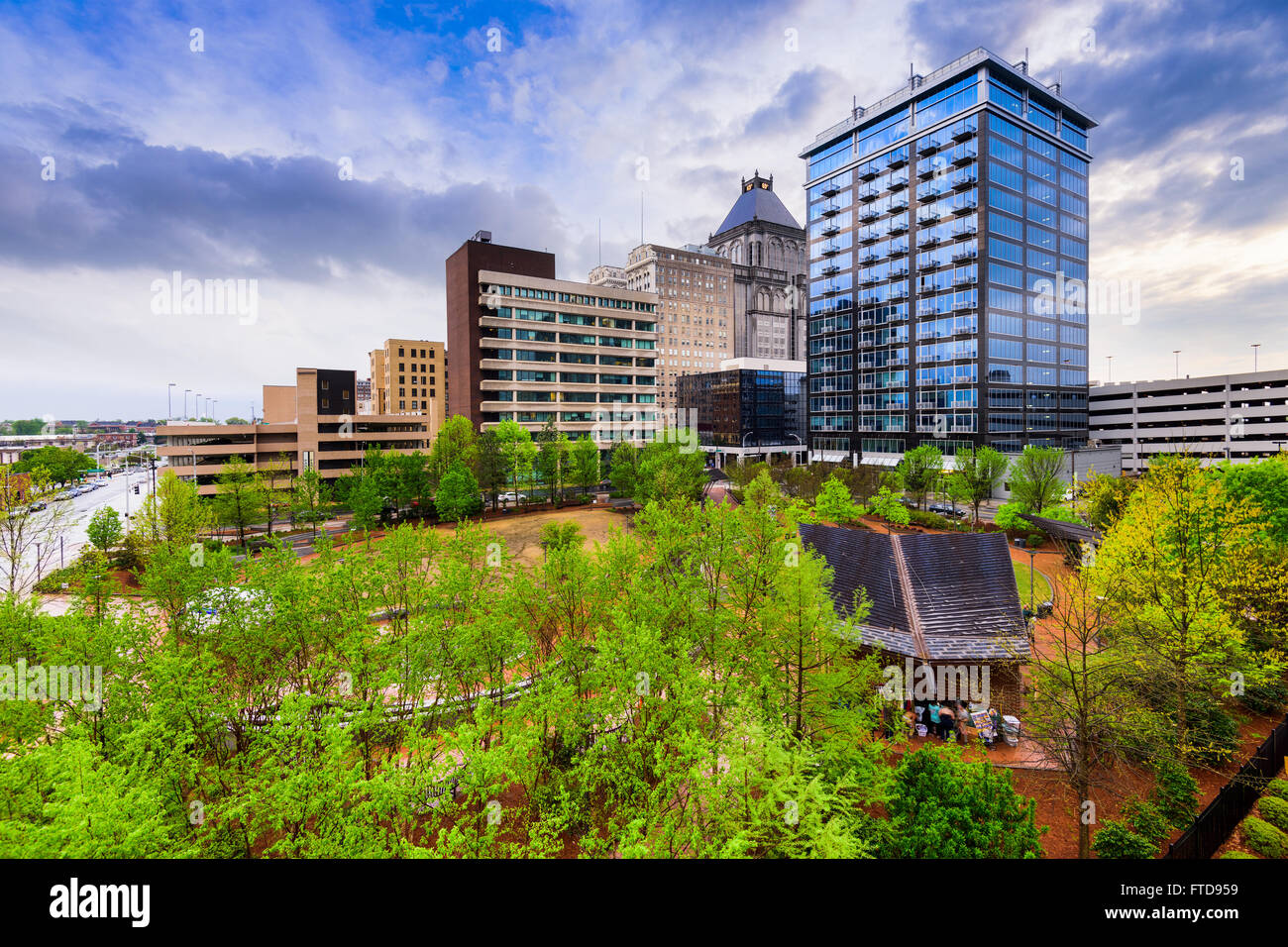 Greensboro, North Carolina, USA downtown skyline Stock Photo Alamy