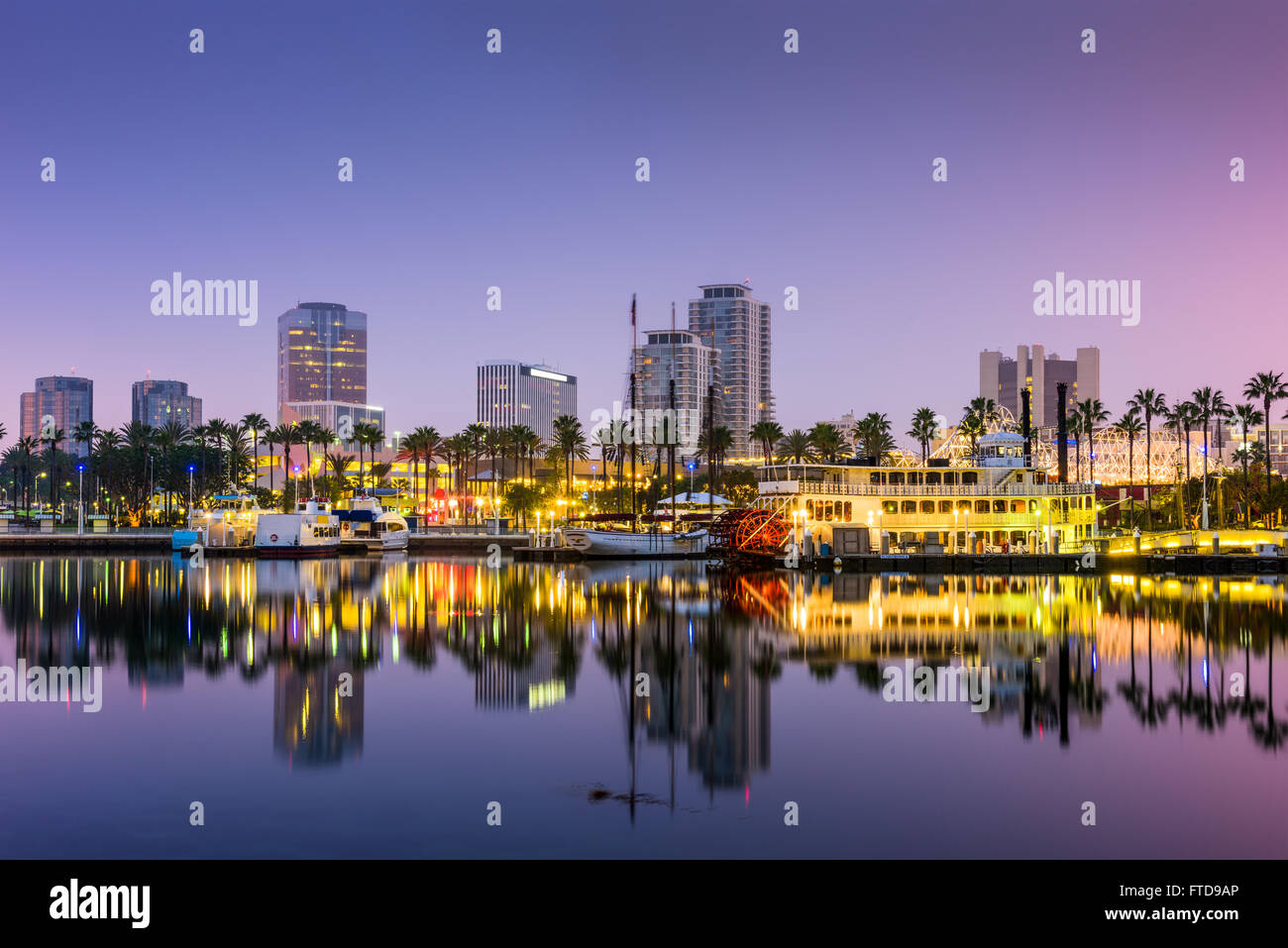 Long Beach, California, USA skyline. Stock Photo