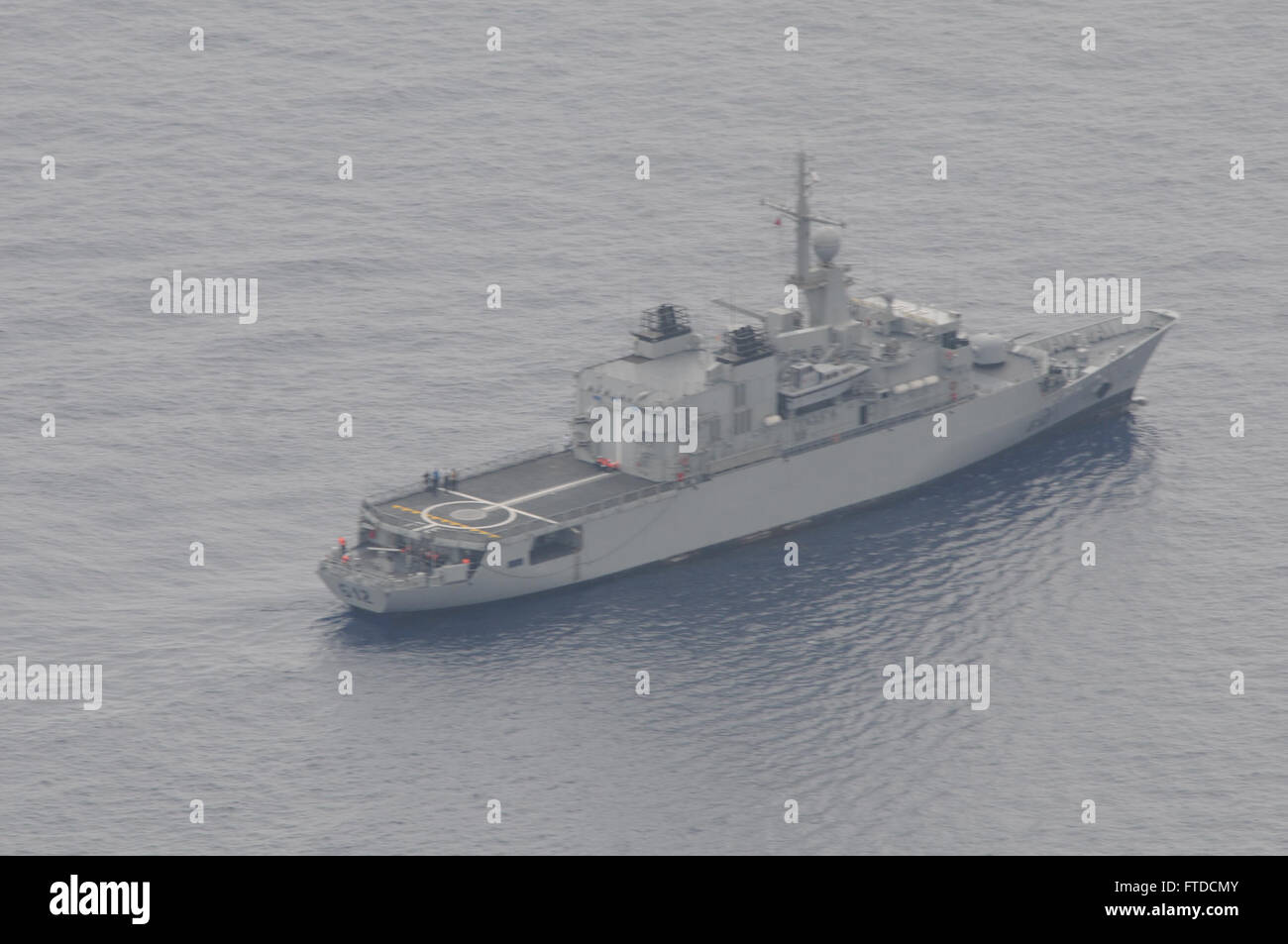 150520-N-ZZ999-002 MEDITTERANEAN SEA (May 20, 2015) The Royal Moroccan Navy frigate Hassan II (F 612) participates in Exercise Phoenix Express 2015, May 20, 2015.  Phoenix Express 2015 is an exercise sponsored and facilitated by U.S. Africa Command, which is designed to improve regional cooperation, maritime domain awareness, information-sharing practices, and tactical interdiction expertise to counter sea-based illicit activity in the region. (U.S. Navy photo by Mass Communication Specialist 2nd Class Rebecca Sunderland/Released) Stock Photo