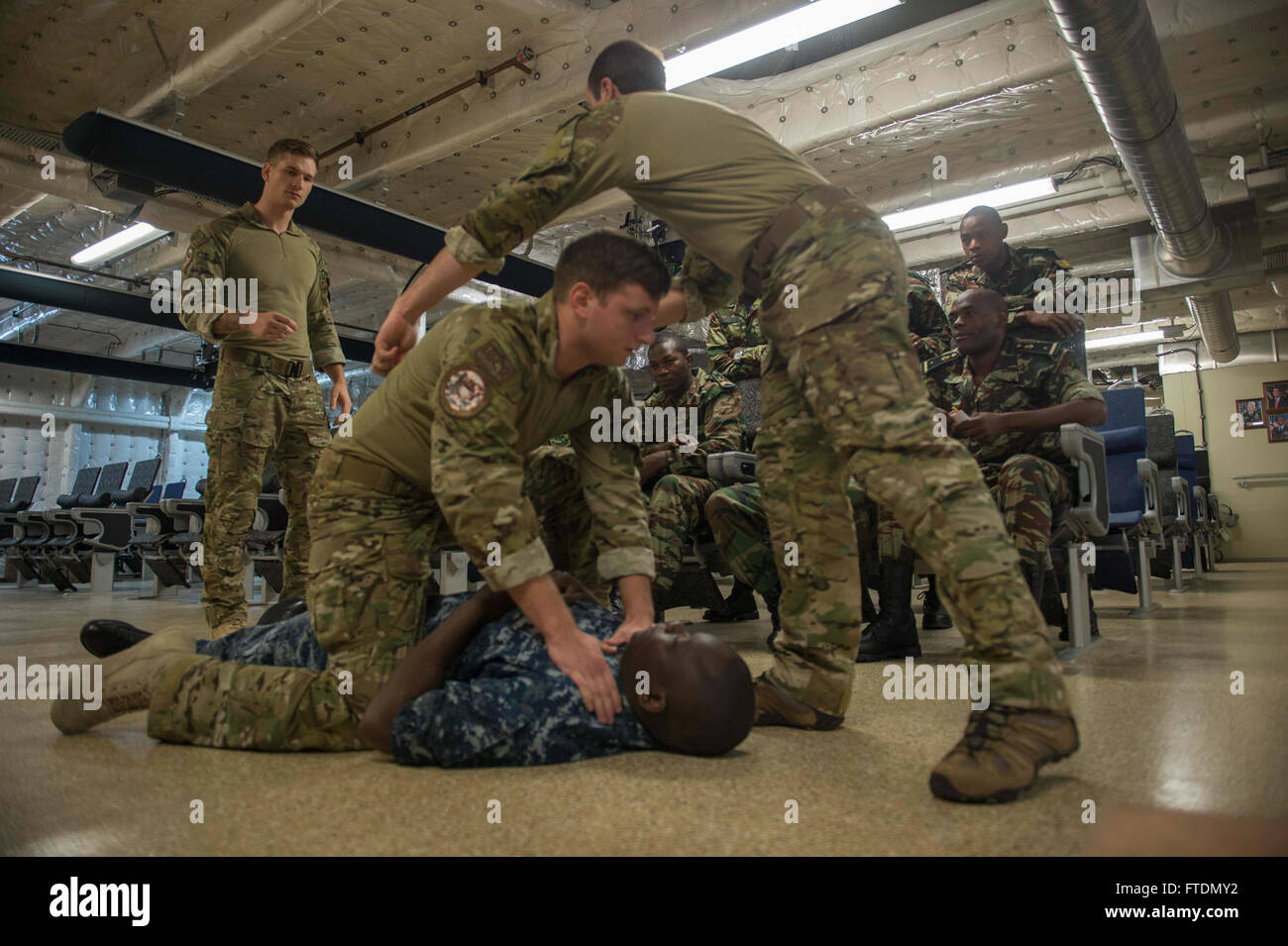 Members of the U.S. Coast Guard Law Enforcement Detachment conduct ...