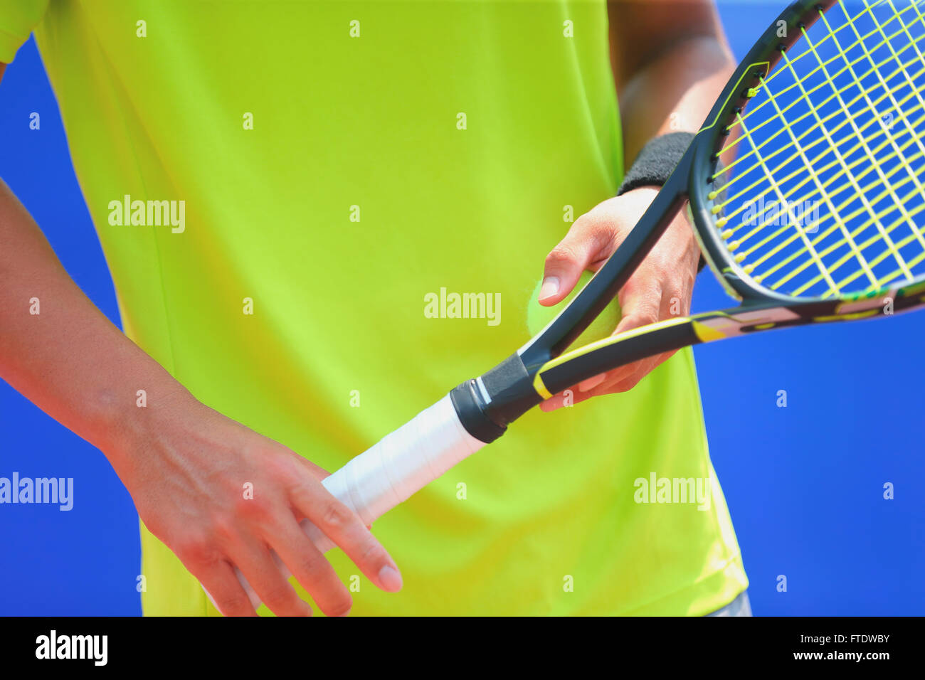 Young Japanese tennis player in action Stock Photo - Alamy